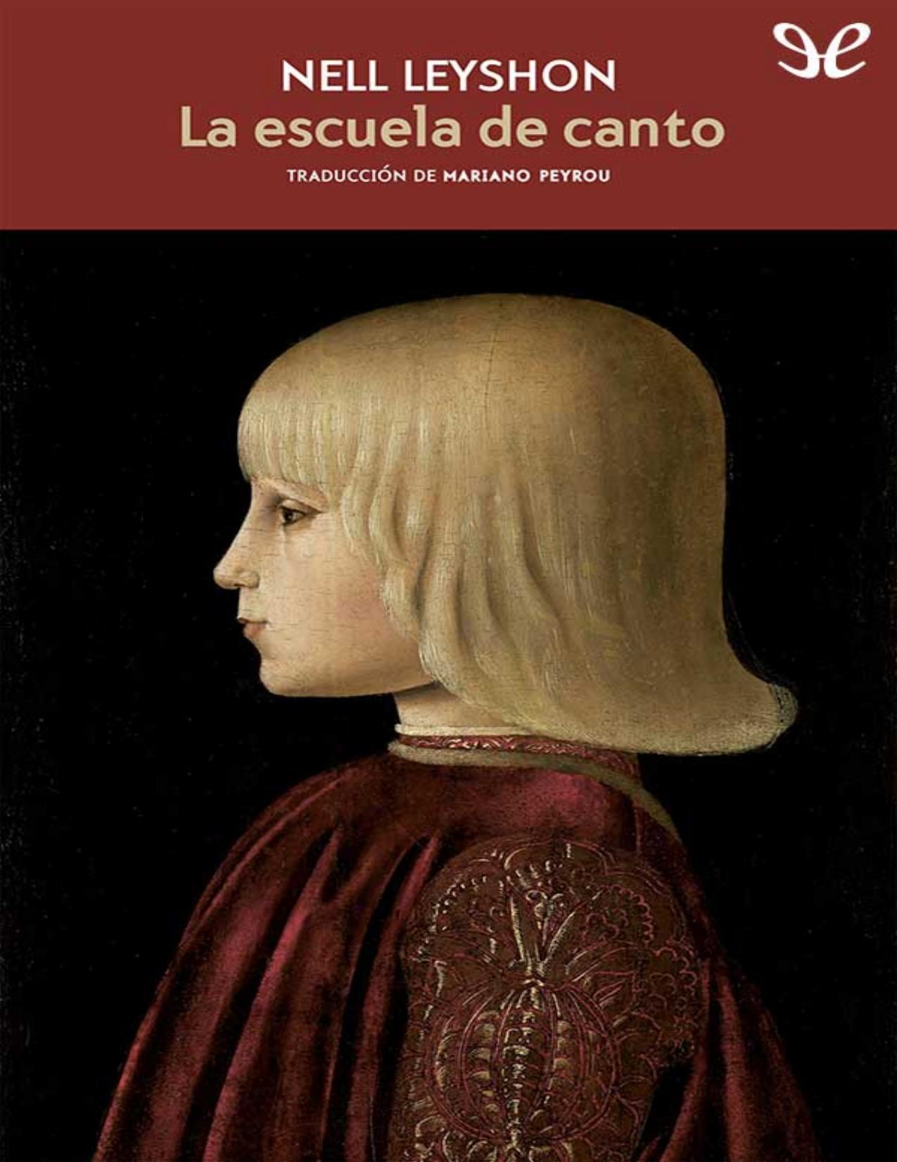 La escuela de canto de Nell Leyshon, portada del libro