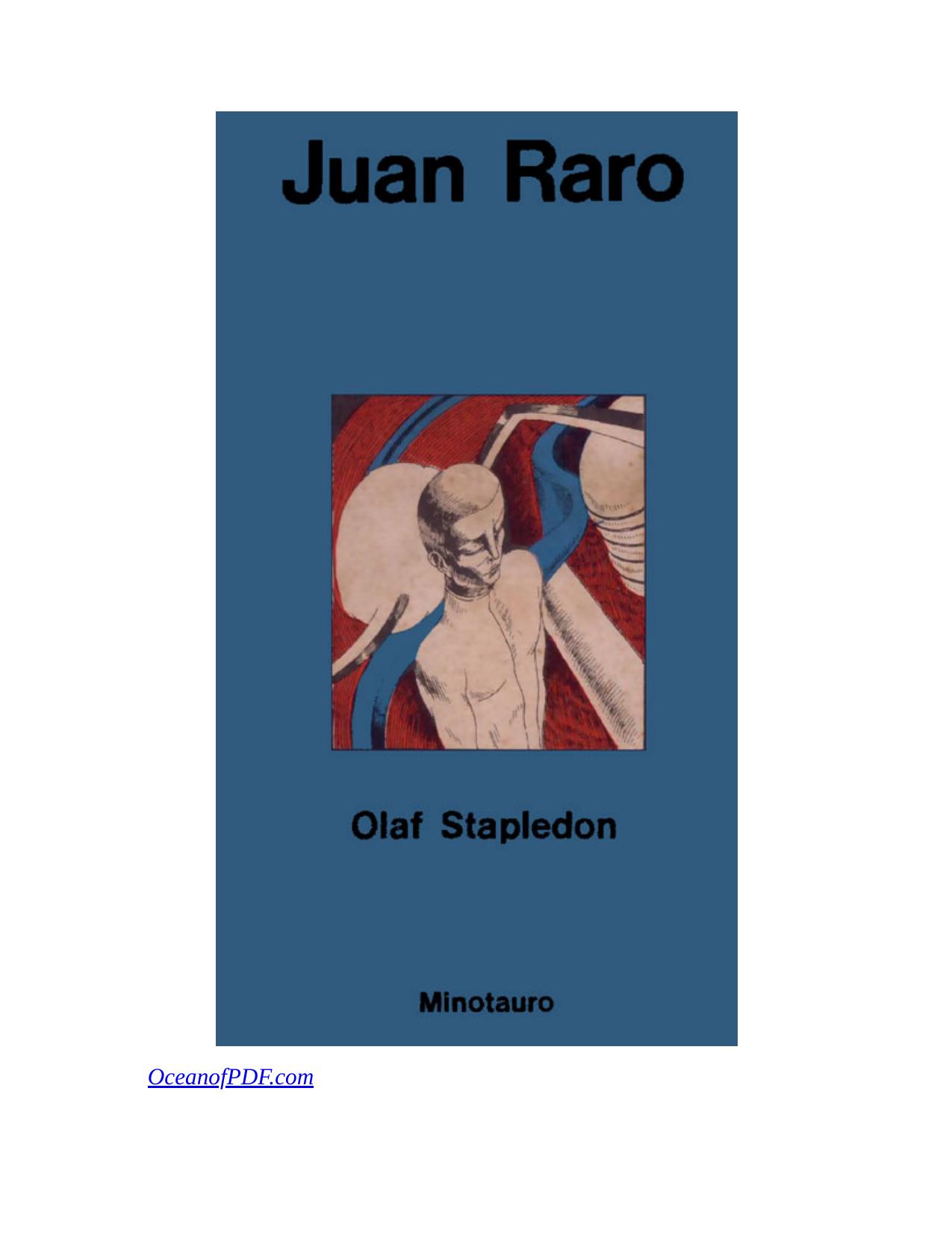 Juan Raro de Olaf Stapledon, portada del libro
