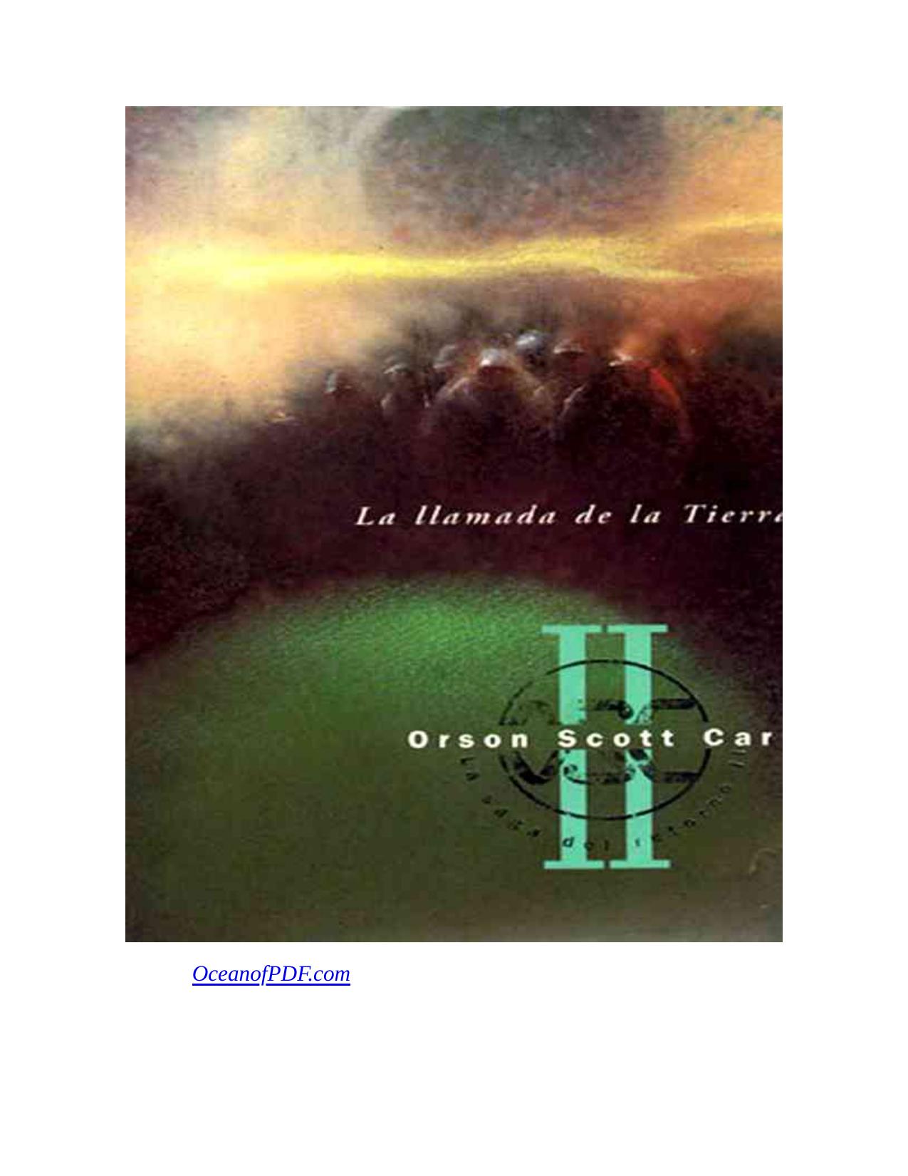 La llamada de la Tierra de Orson Scott Card, portada del libro