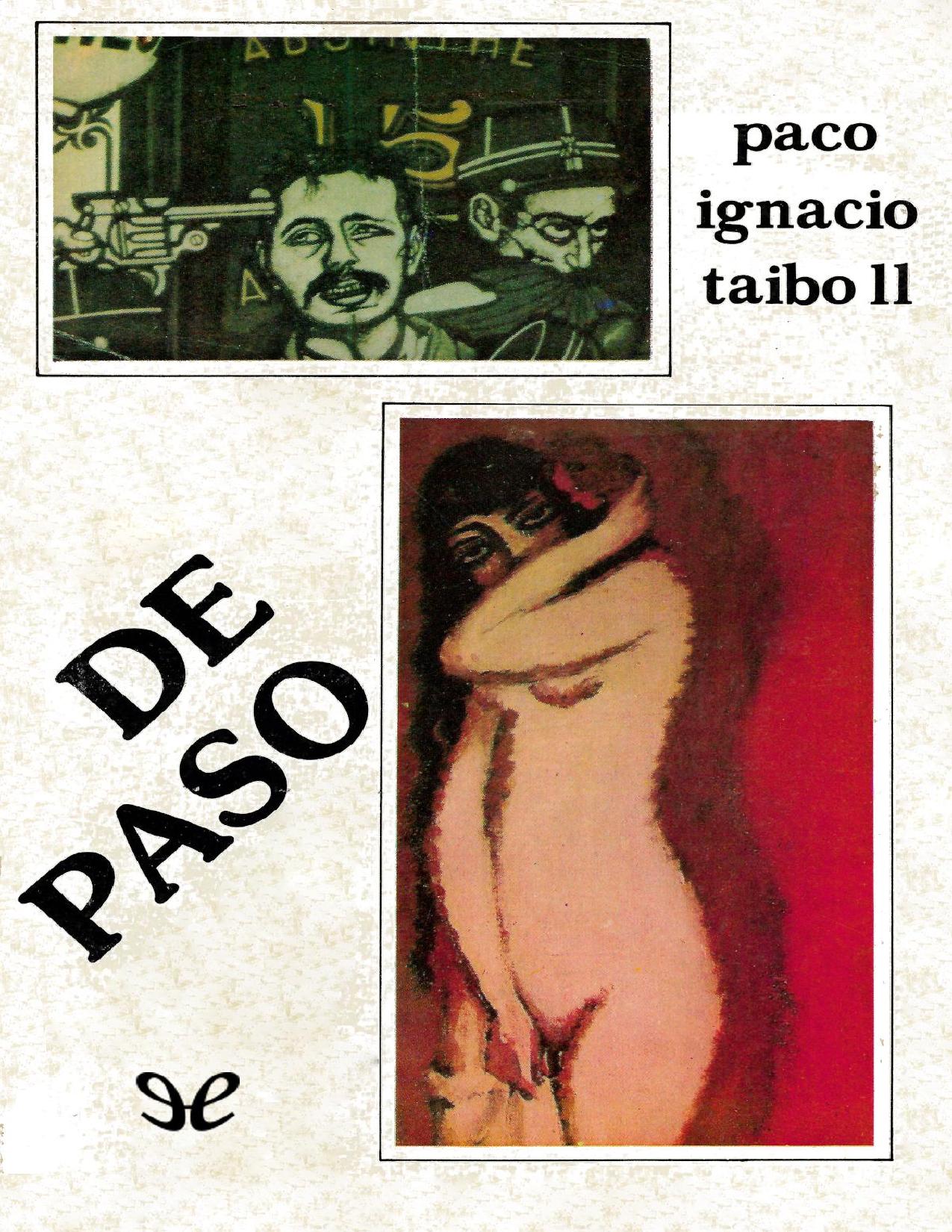 De paso de Paco Ignacio Taibo II, portada del libro