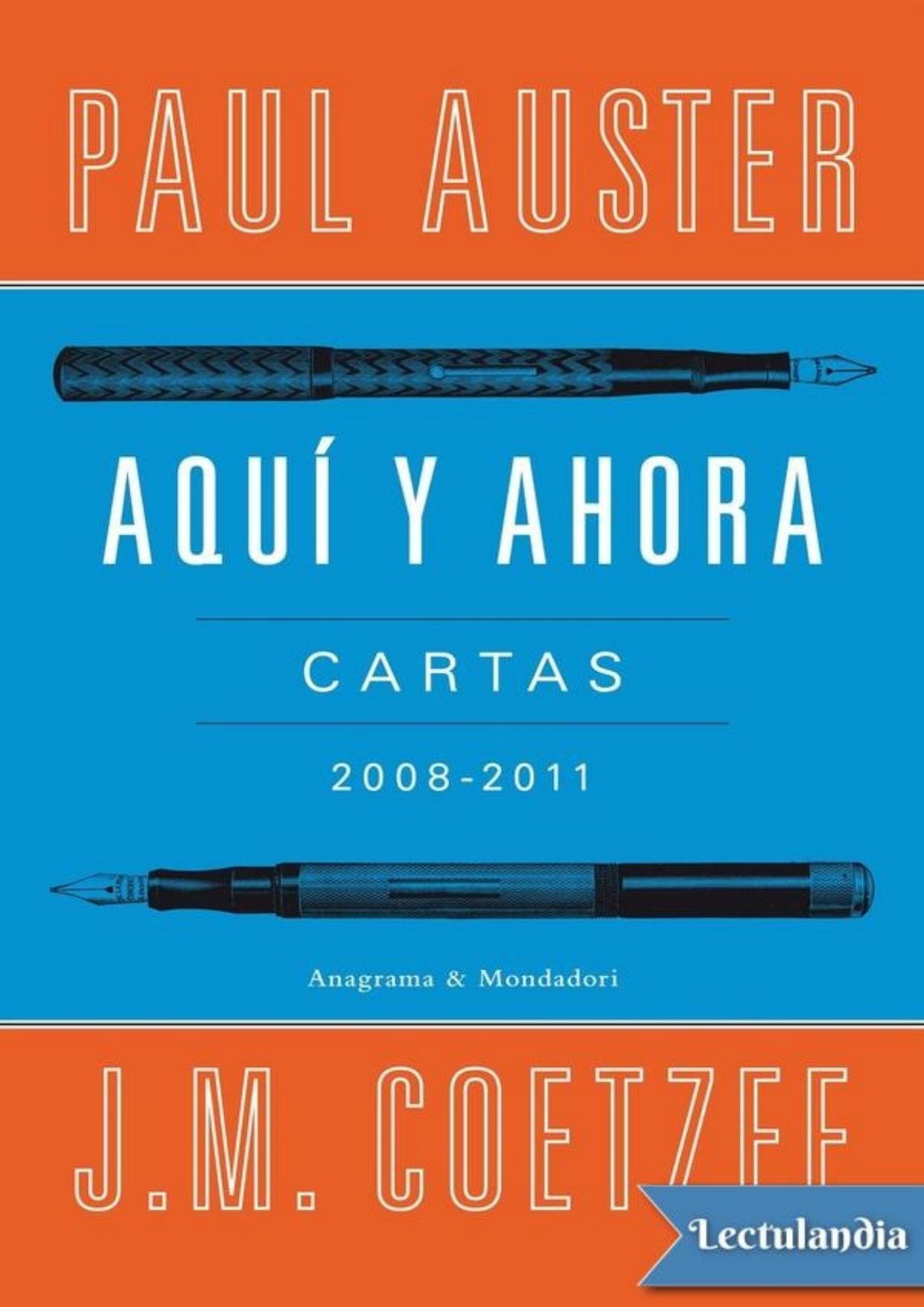 Aquí y ahora de Paul Auster, portada del libro