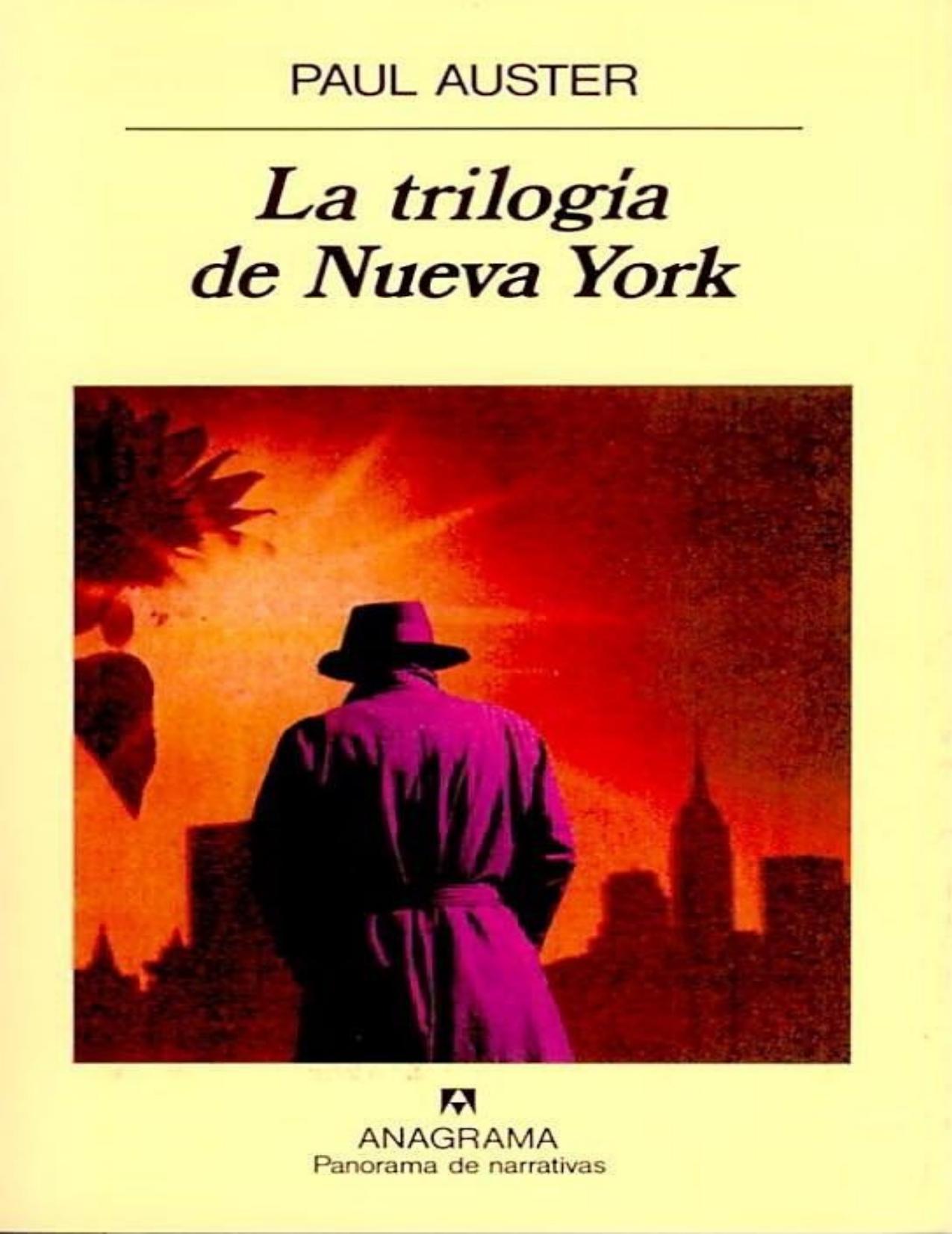 La trilogia de Nueva York de Paul Auster, portada del libro