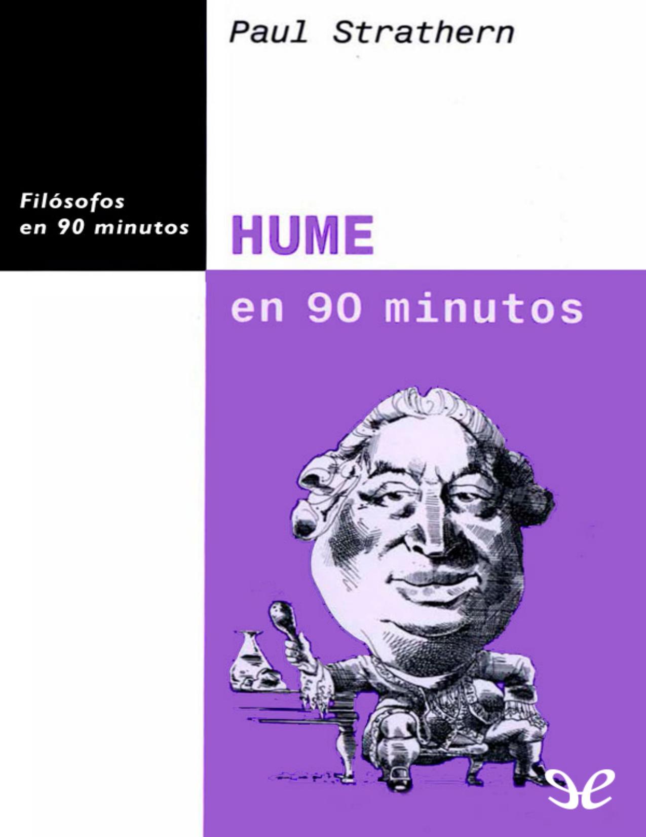 Hume en 90 minutos de Paul Strathern, portada del libro