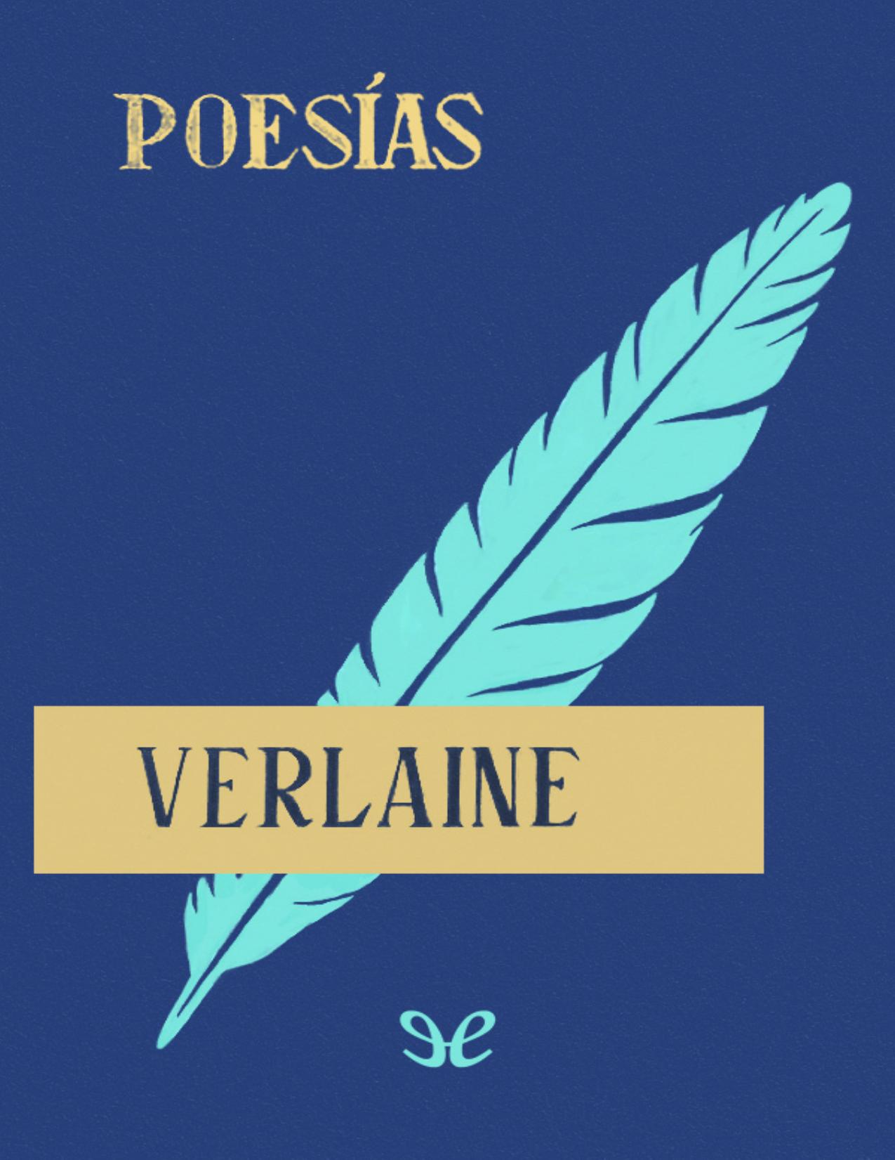 Poesias de Paul Verlaine, portada del libro