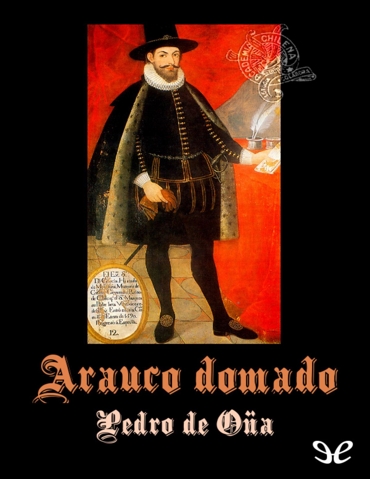 Arauco domado de Pedro de Ona, portada del libro