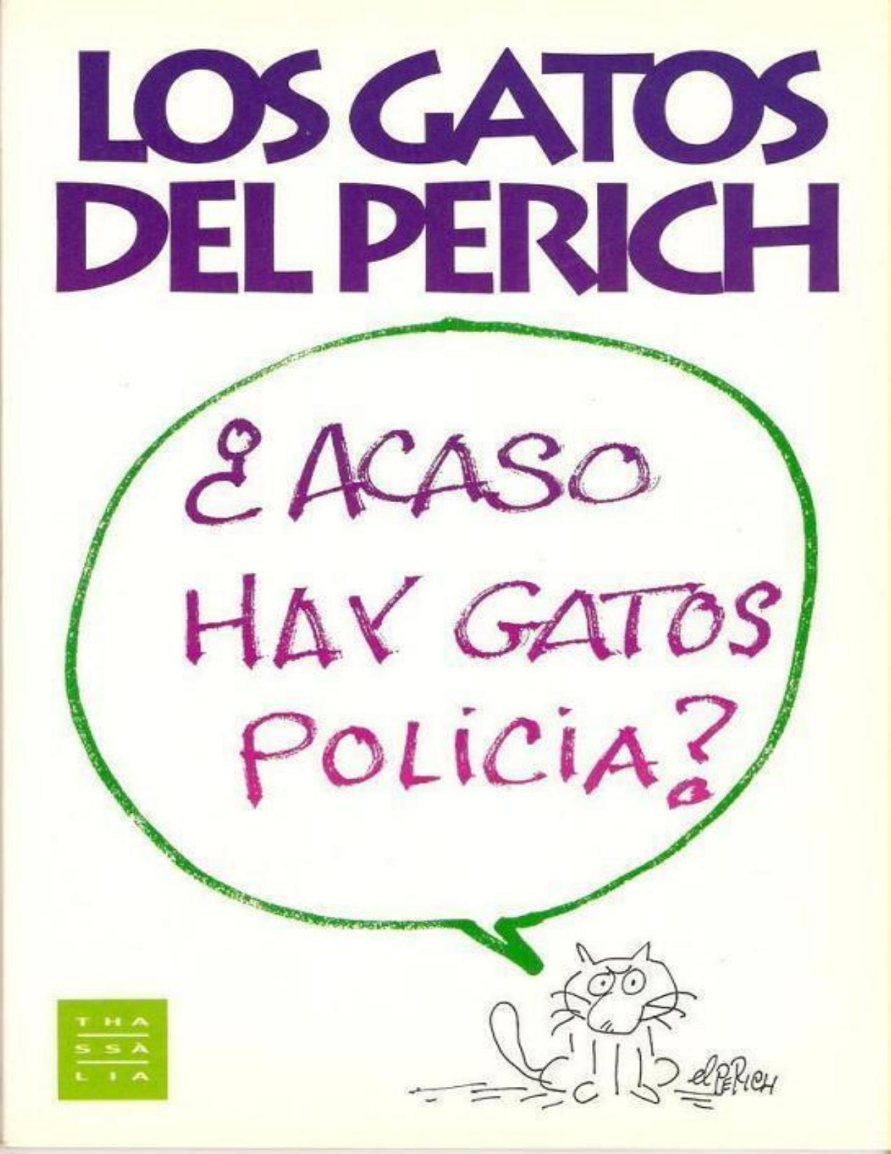 Los gatos del Perich de Jaume Perich, portada del libro