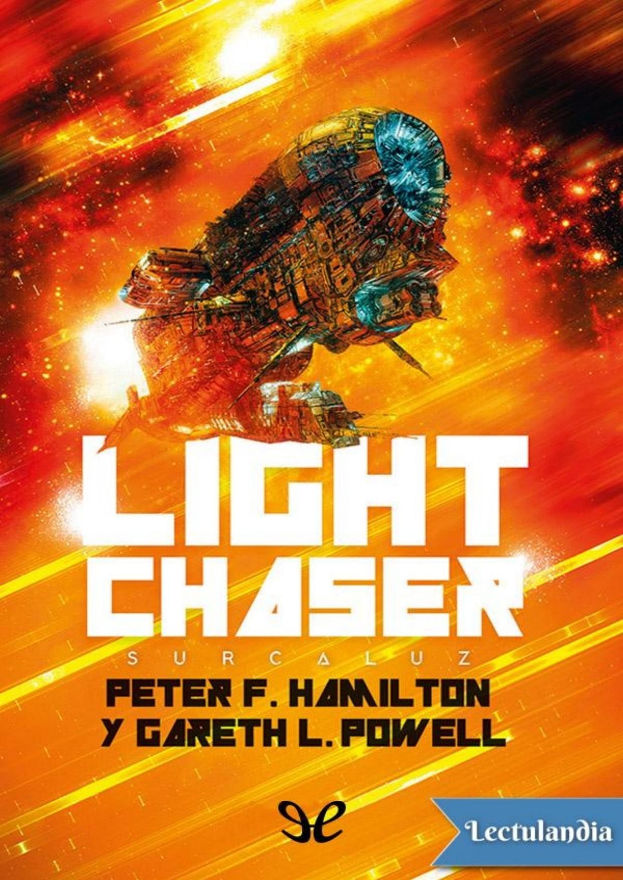 Light Chaser (Surcaluz) de Peter F. Hamilton, portada del libro