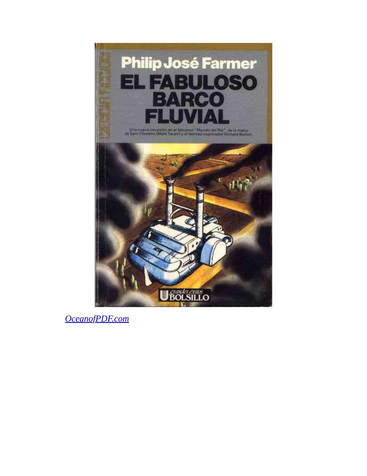 Mundo Rio 2, El Fabuloso Barco Fluv de Philip José Farmer, portada del libro