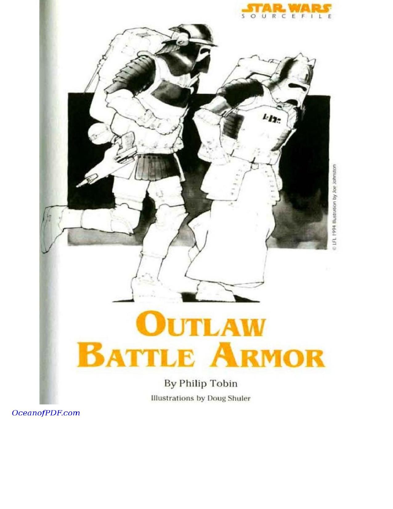 Armaduras de batalla ilegales de Philip Tobin, portada del libro