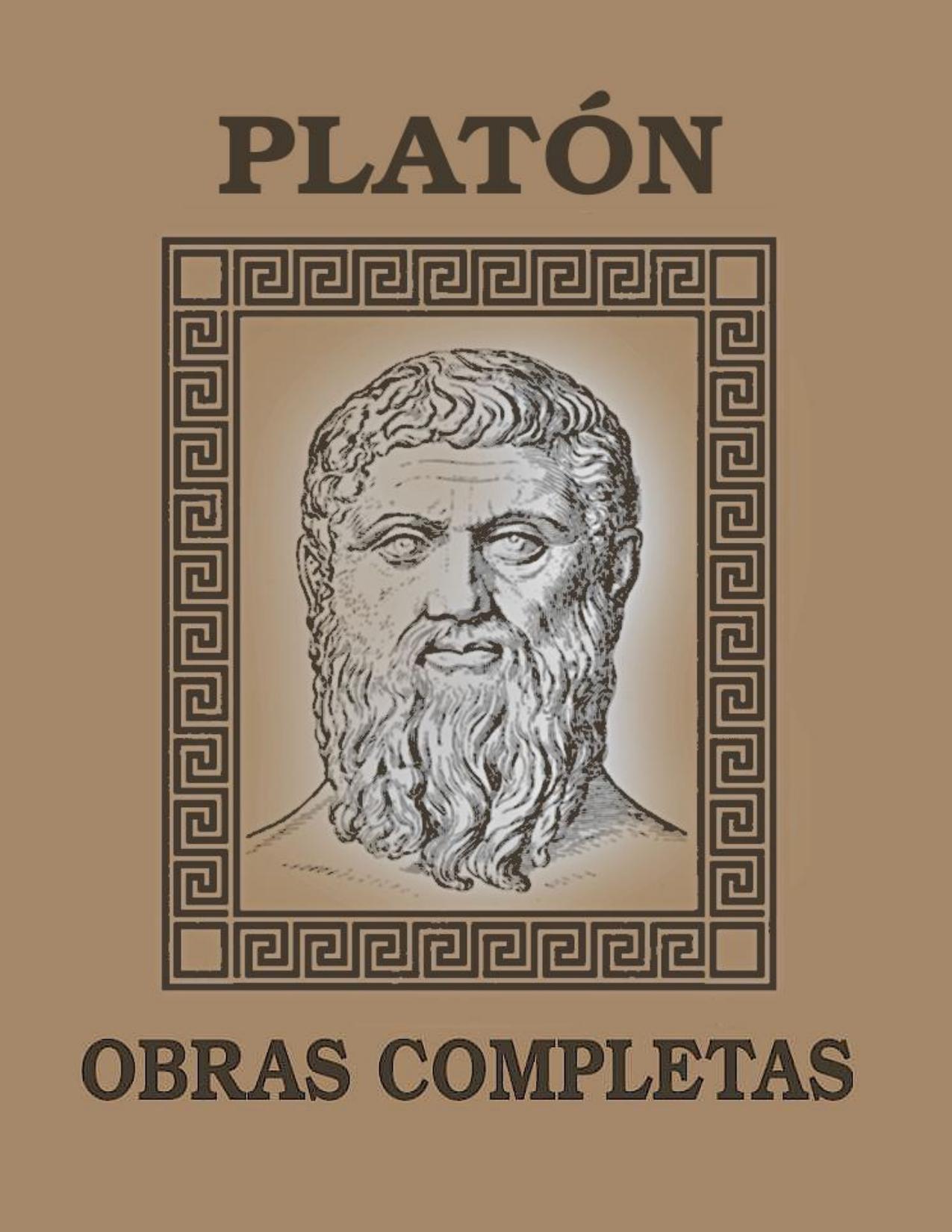 Obras Completas de Platón, portada del libro