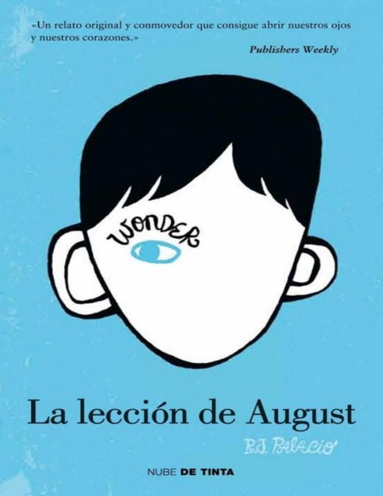 La lección de August de R. J. Palacios, portada del libro