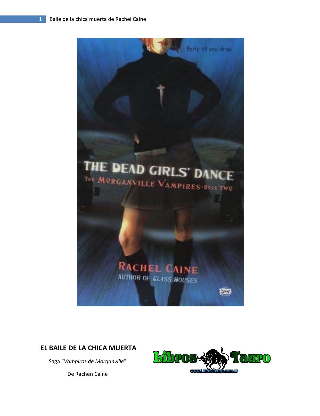 Baile de la chica muerta de Rachel Caine de Rachel Caine, portada del libro