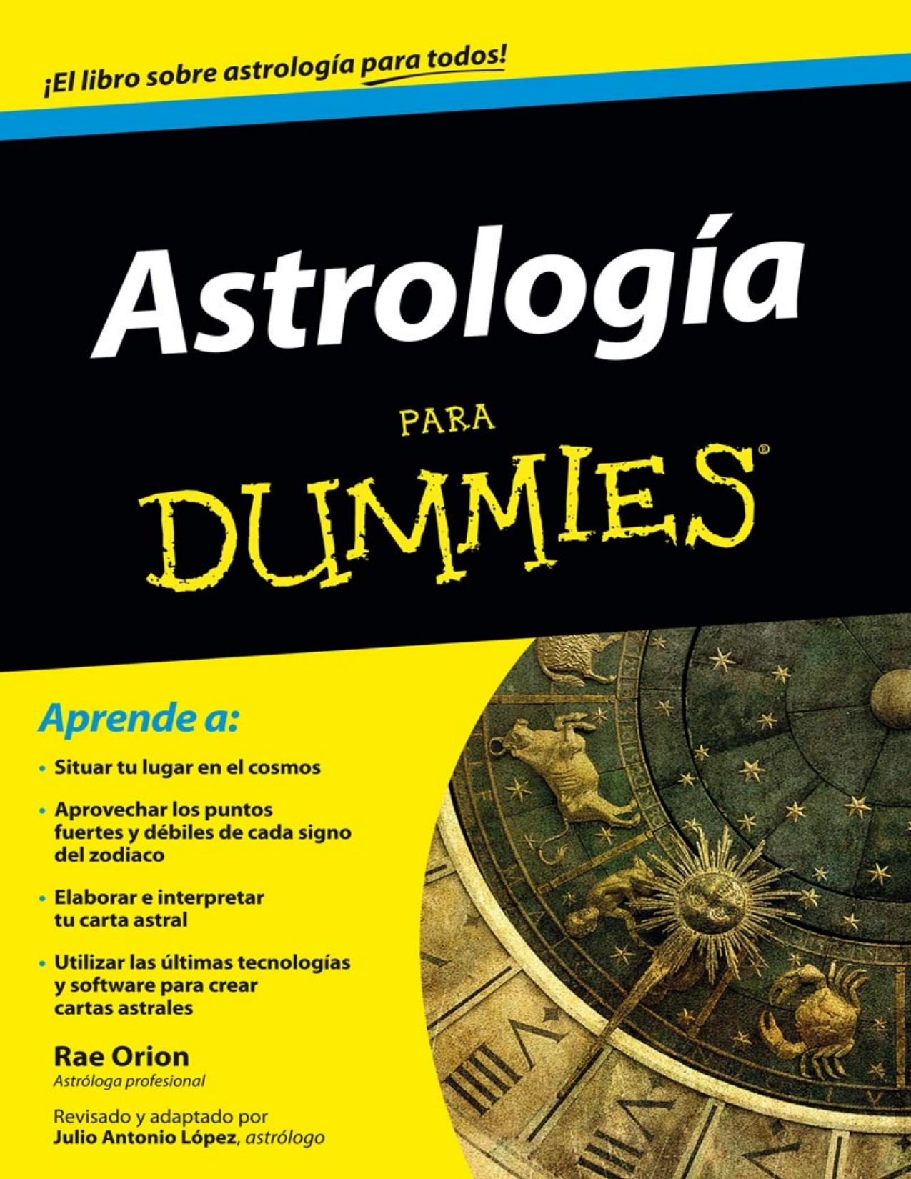 Astrología para Dummies de Rae Orion, portada del libro