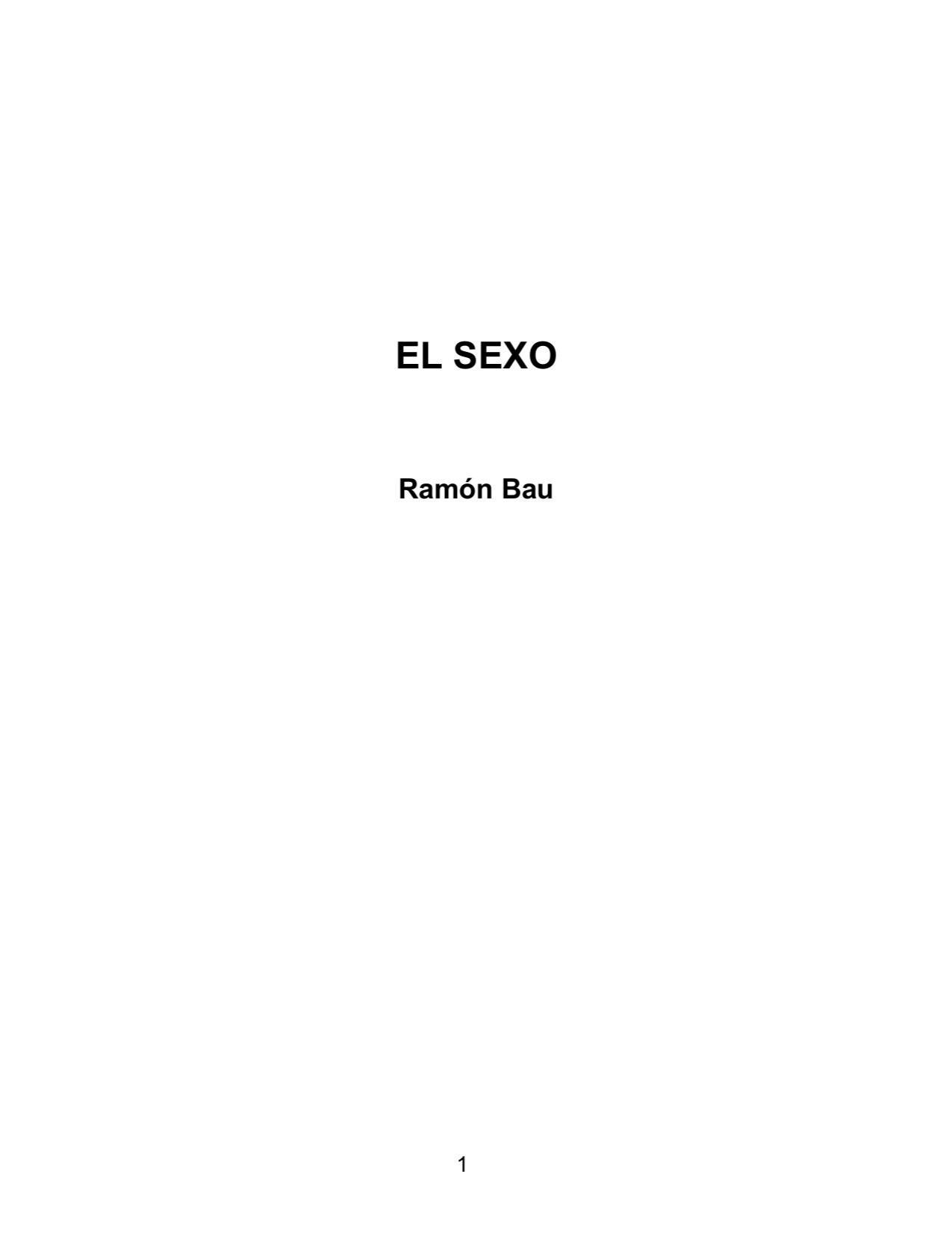 El Sexo de Ramon Bau, portada del libro