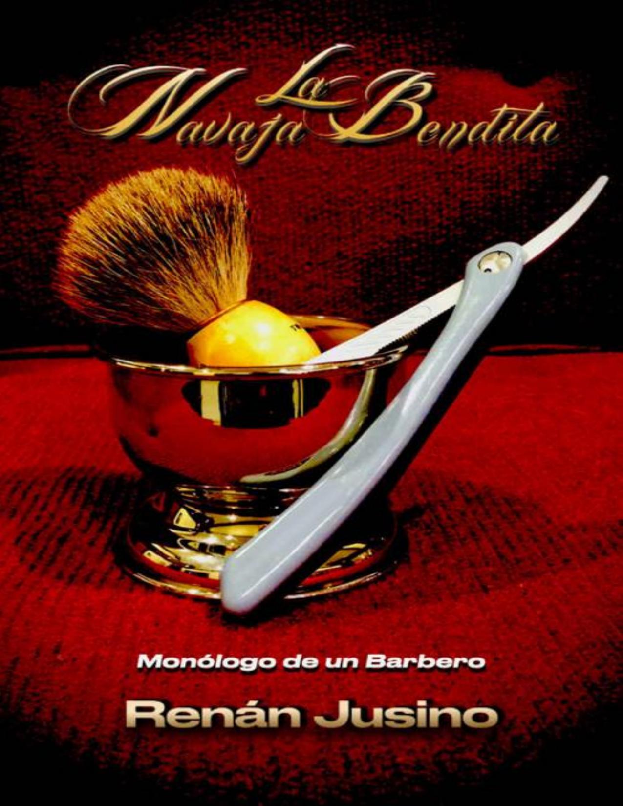 La Navaja Bendita: Monólogo de un Barbero de Renan Jusino, portada del libro