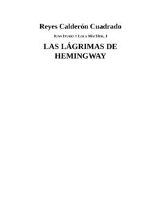 Portada de Las lágrimas de Hemingway