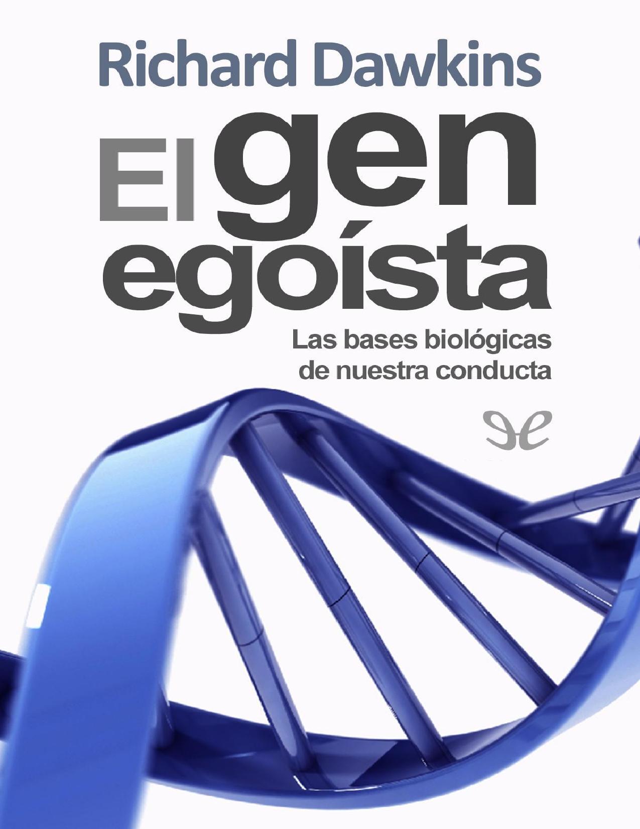 El gen egoista de Richard Dawkins, portada del libro