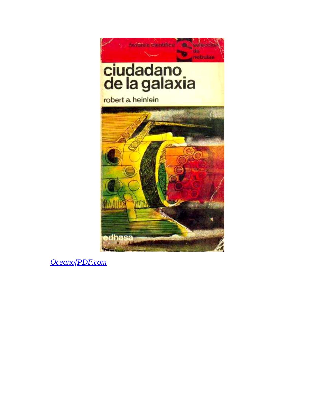 Ciudadano de la galaxia de Robert A. Heinlein, portada del libro