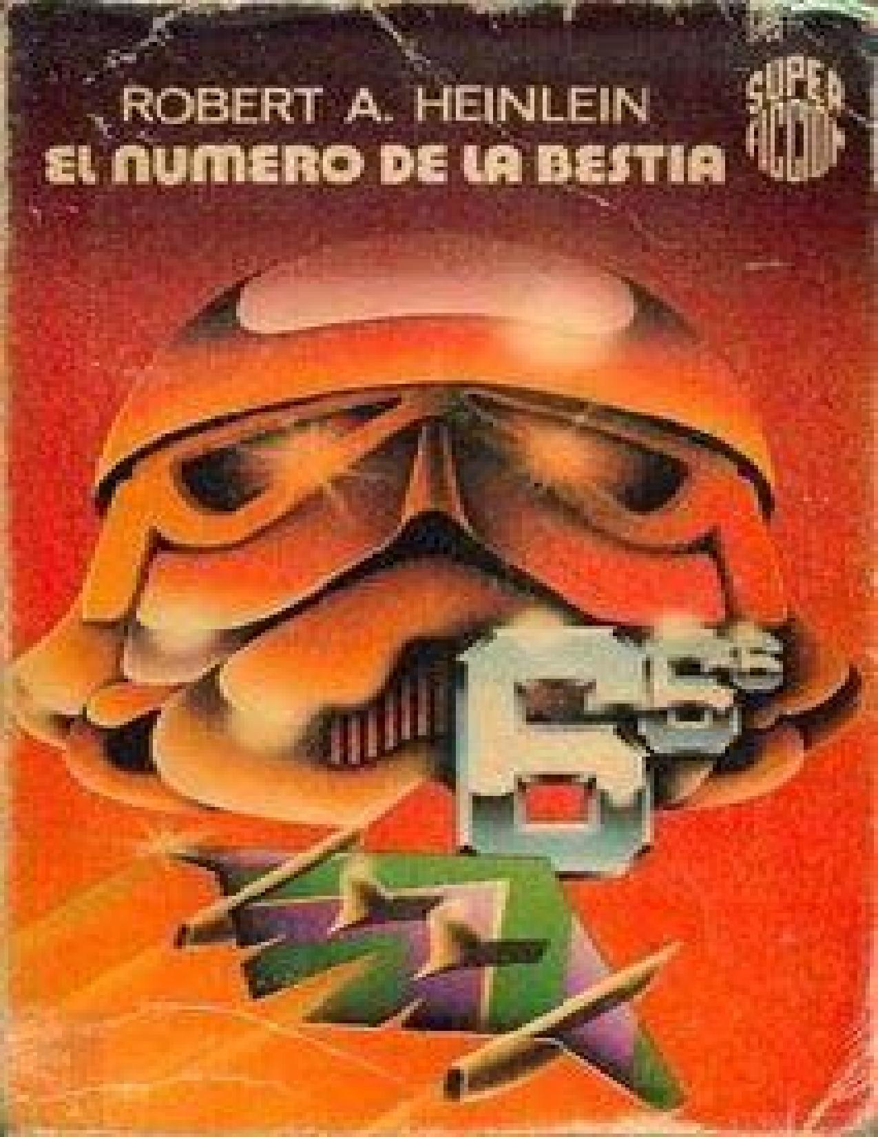 El número de la bestia de Robert A. Heinlein, portada del libro