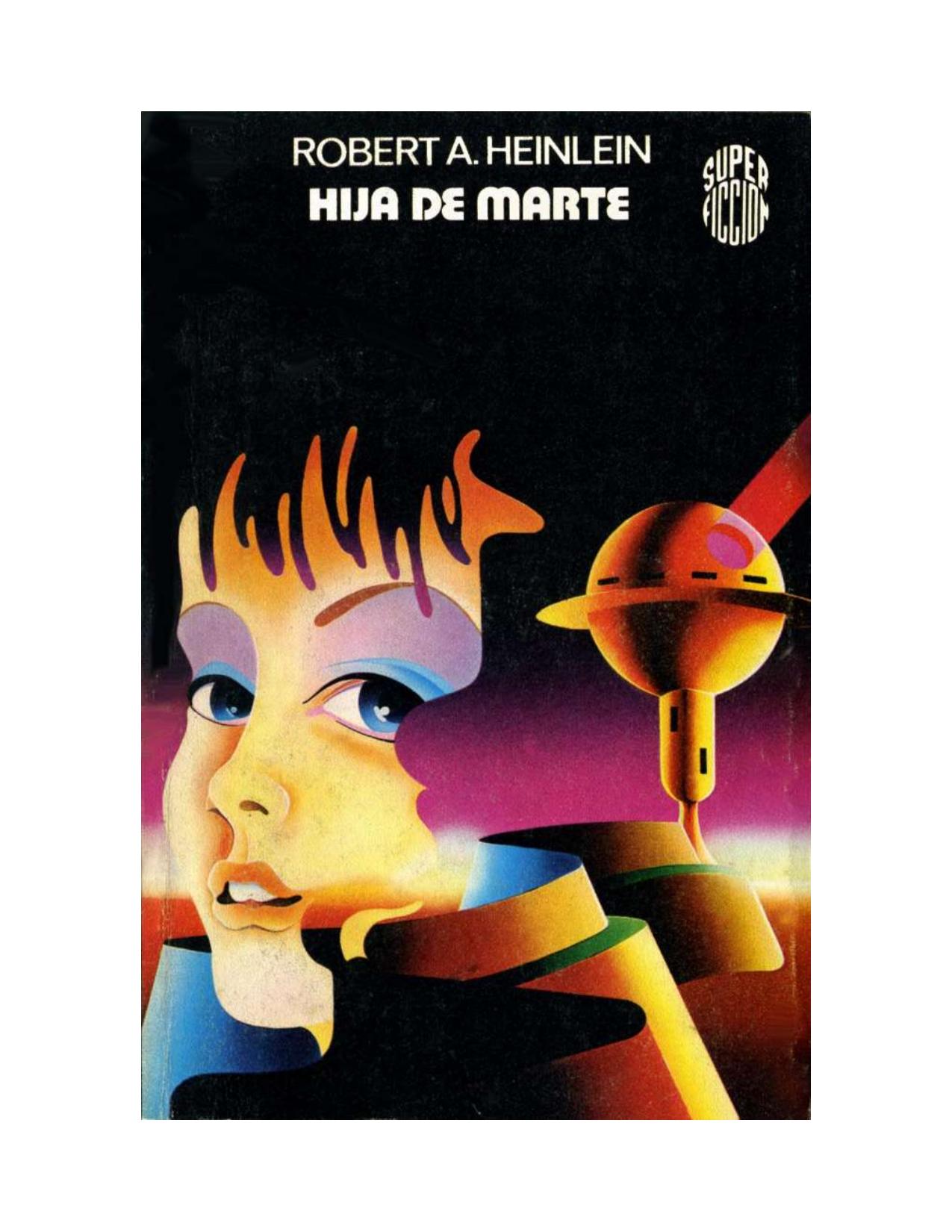 Hija de Marte de Robert A. Heinlein, portada del libro