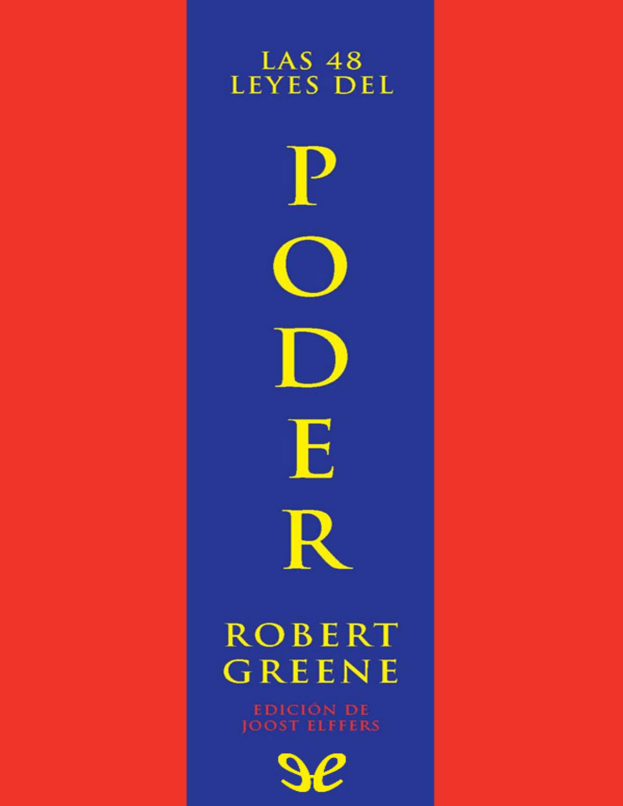 Las 48 leyes del poder de Robert Greene, portada del libro