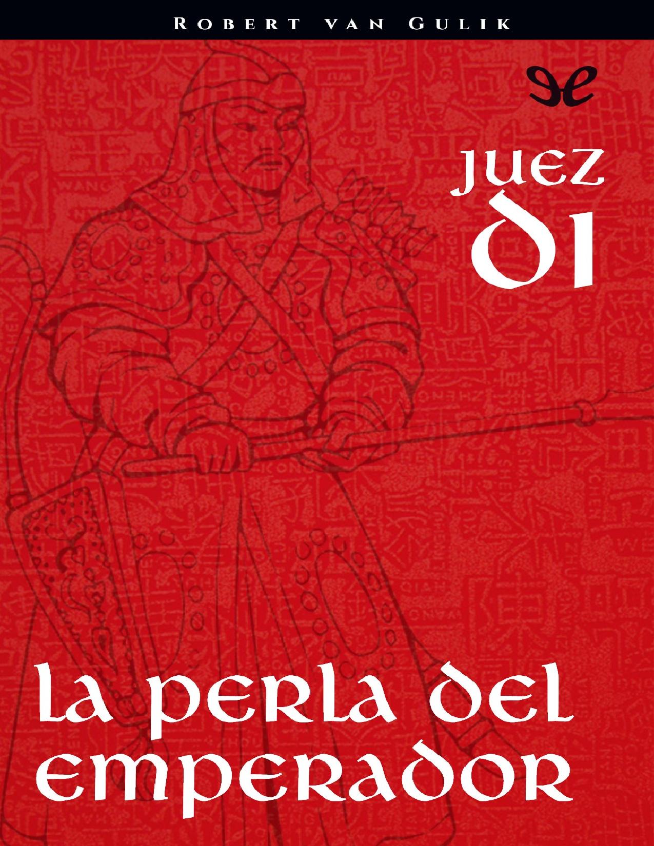 La perla del Emperador de Robert Hans van Gulik, portada del libro