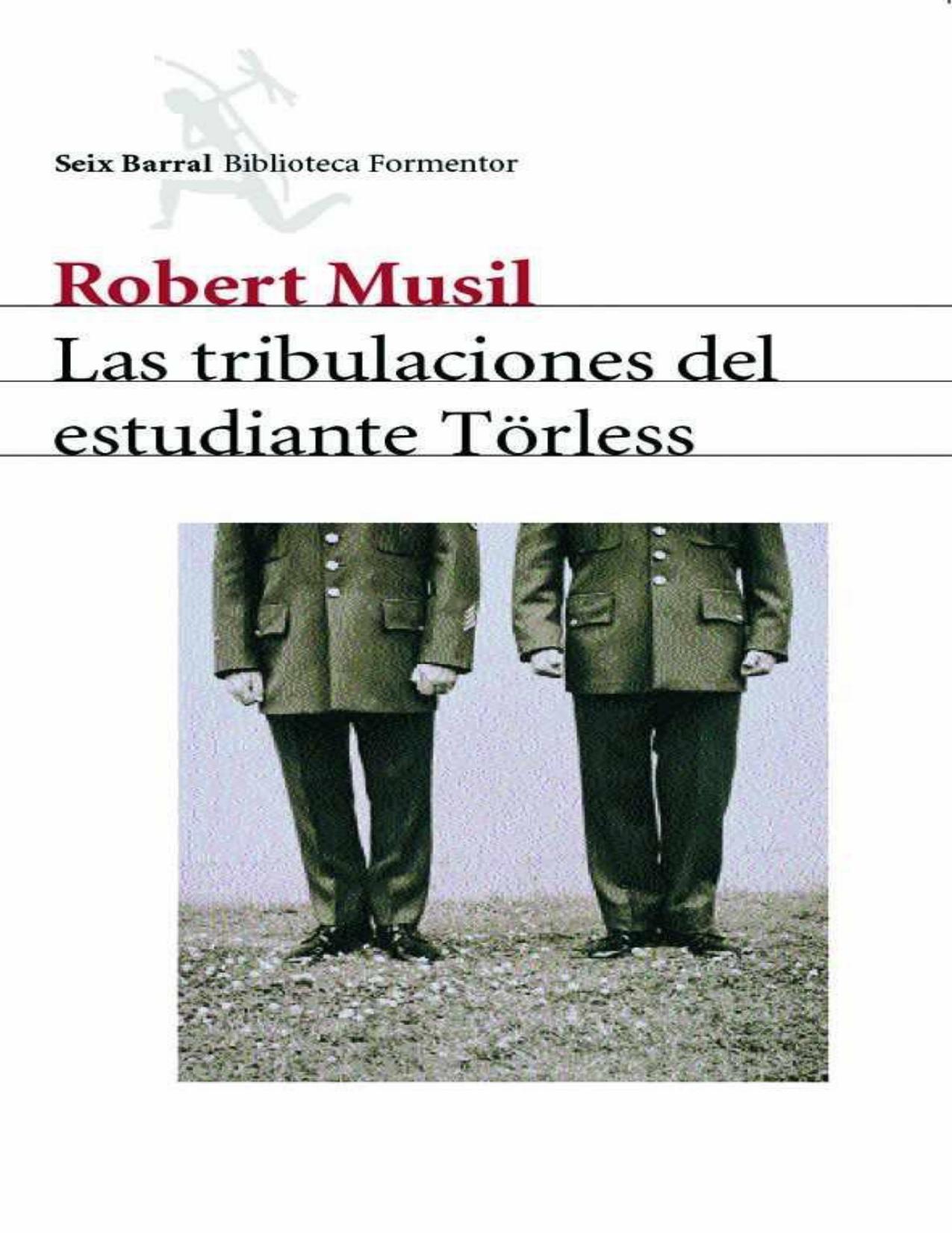 Las tribulaciones del estudiante Törless de Robert Musil, portada del libro