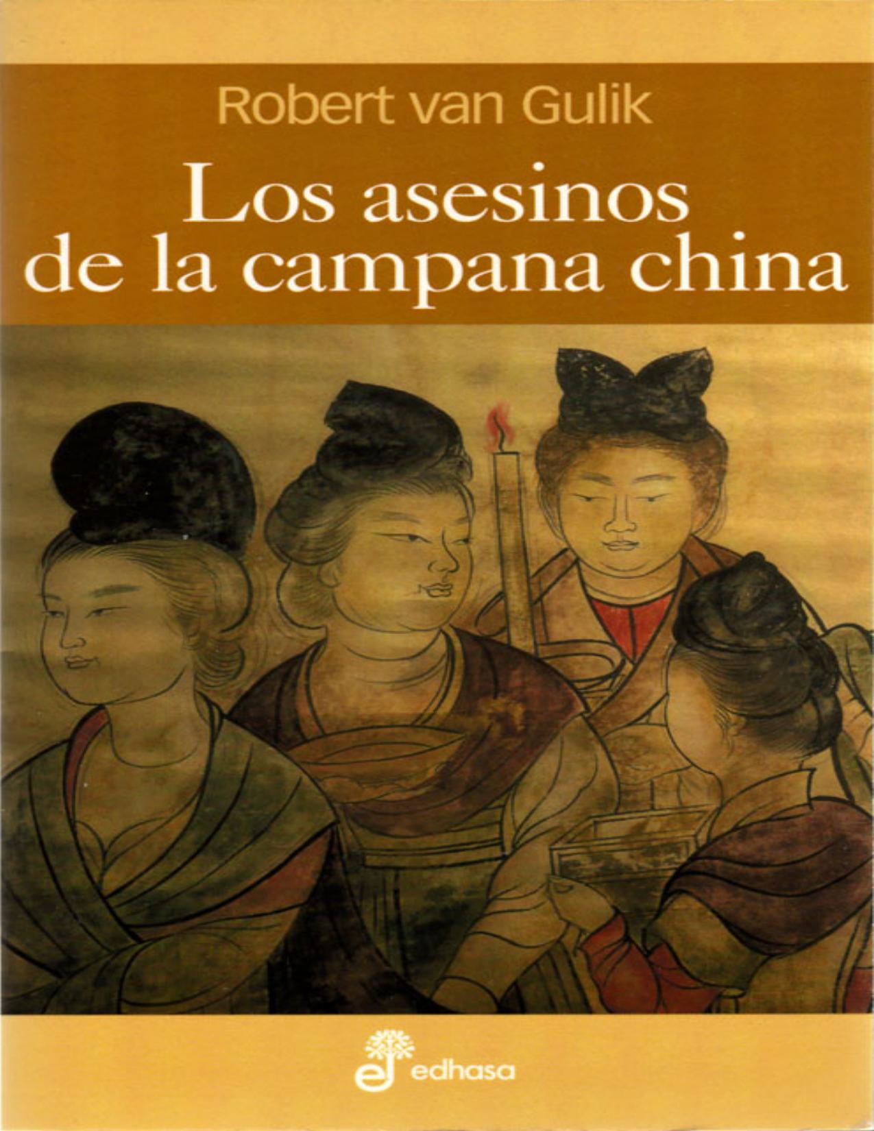 Los asesinos de la campana china de Robert van Gulik, portada del libro