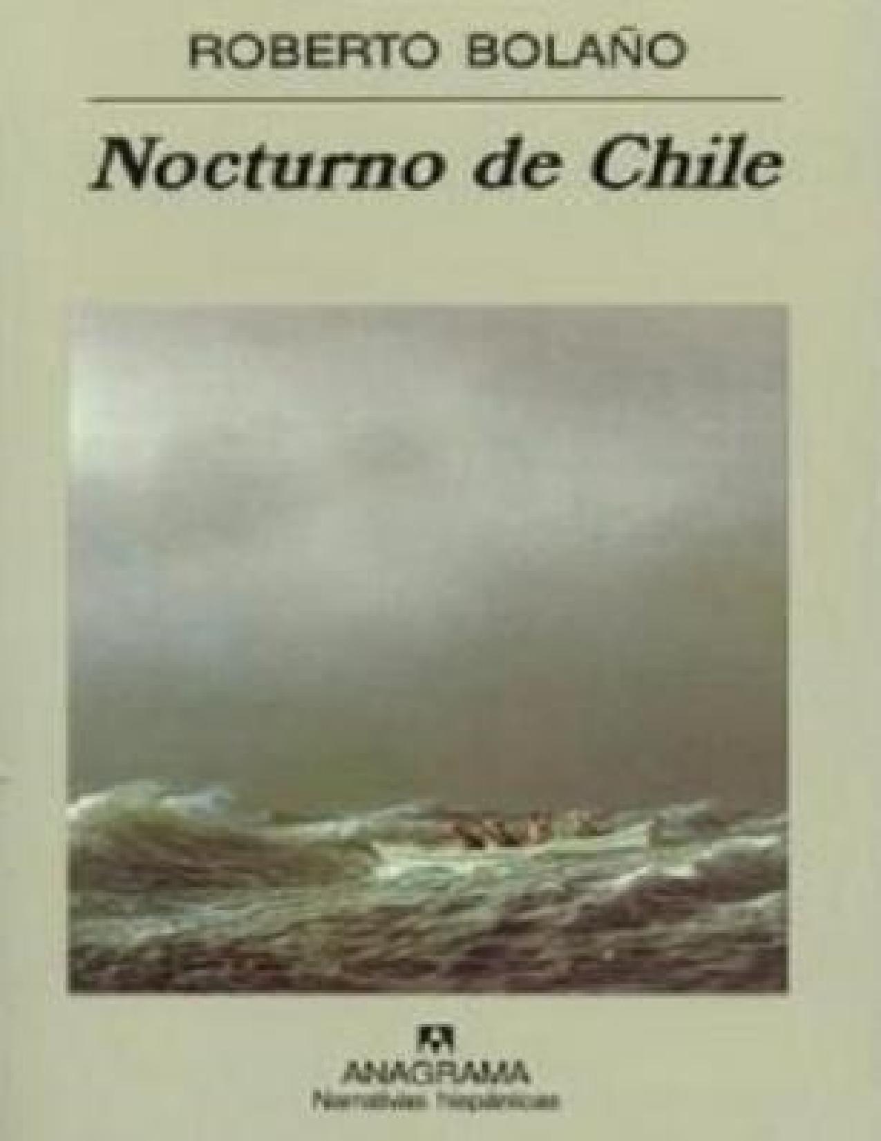 Nocturno de Chile de Roberto Bolano, portada del libro
