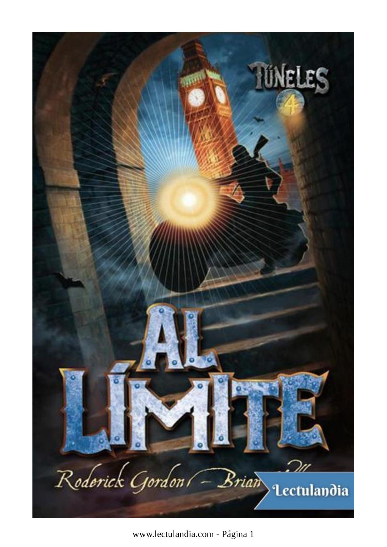 Al límite de Roderick Gordon, portada del libro