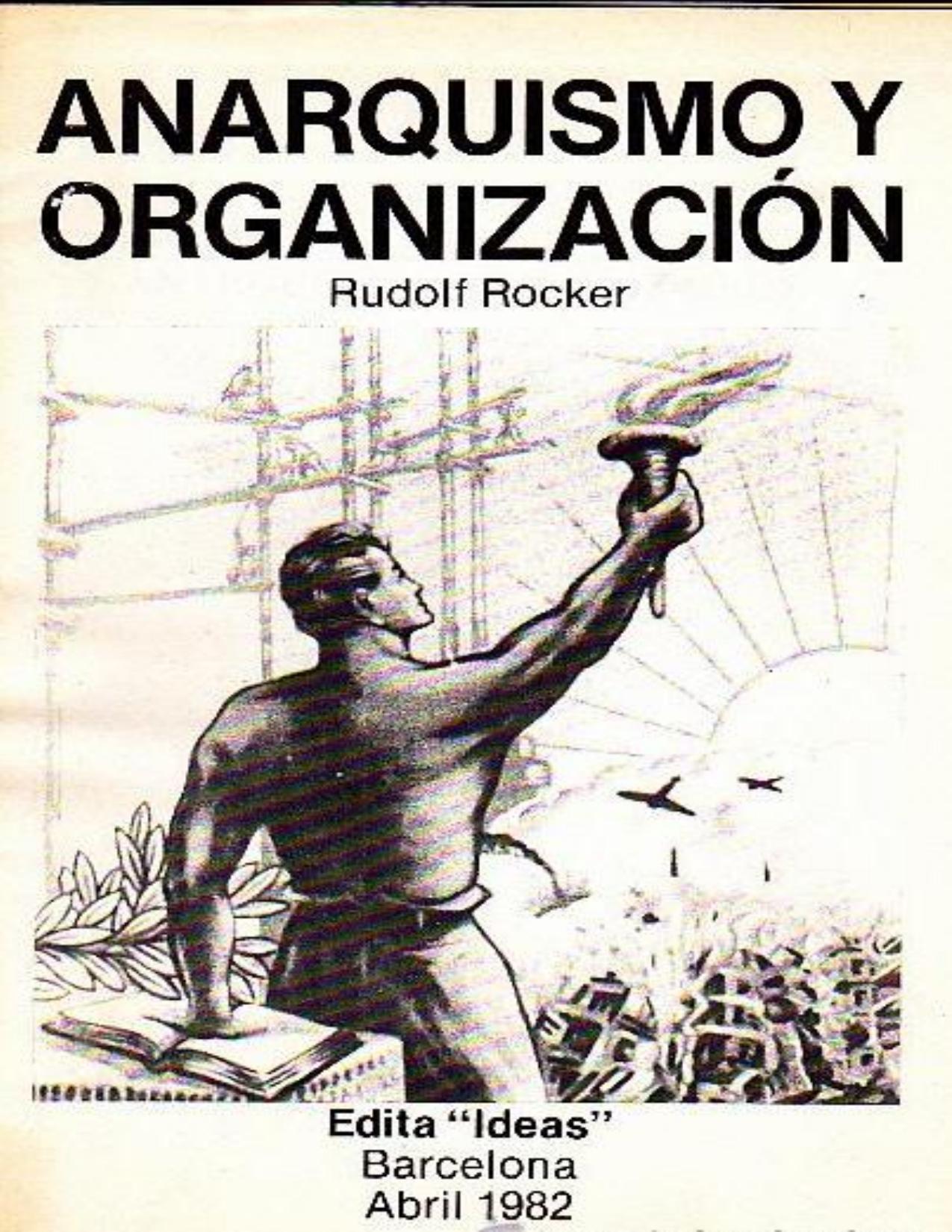 Anarquismo y organización de Rudolf Rocker, portada del libro