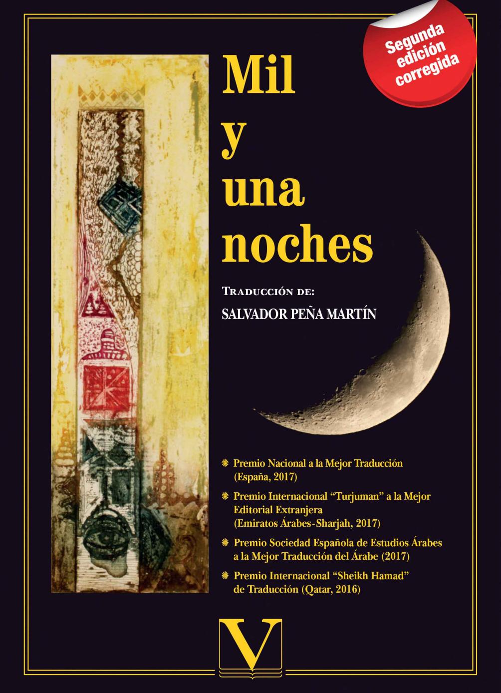 Mil y una noches 2ª edición de Salvador Peña Martín, portada del libro
