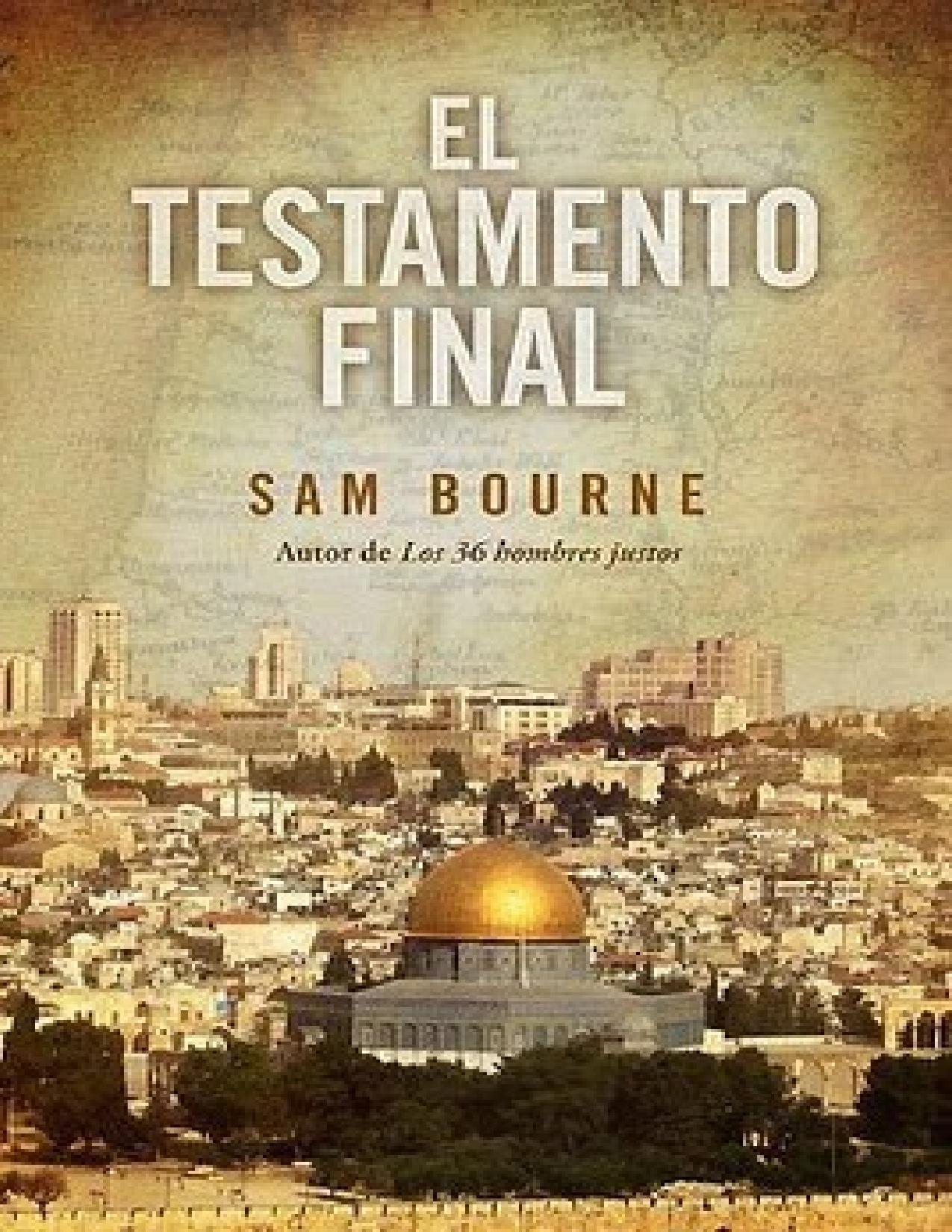 El testamento final de Sam Bourne, portada del libro