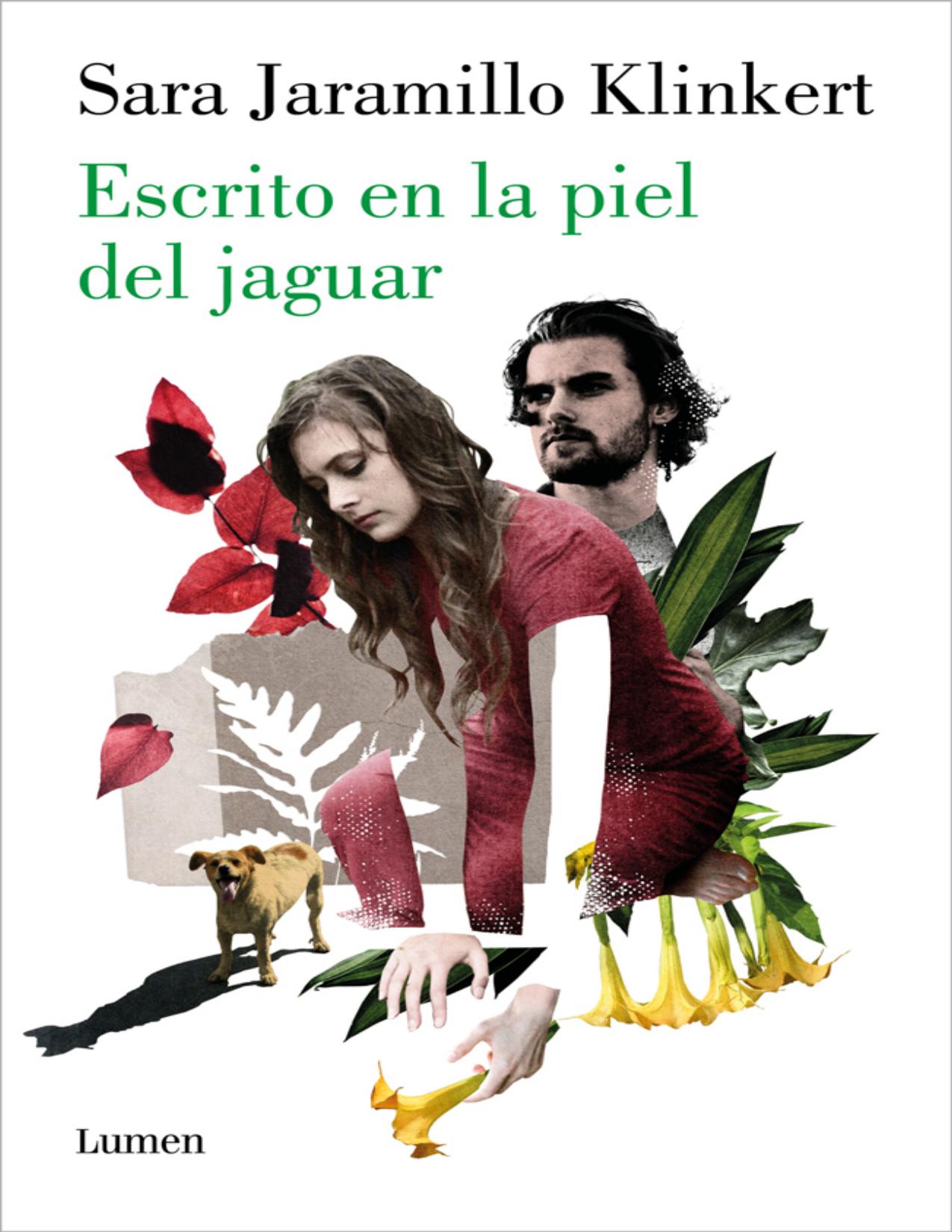 Escrito en la piel del jaguar de Sara Jaramillo Klinkert, portada del libro