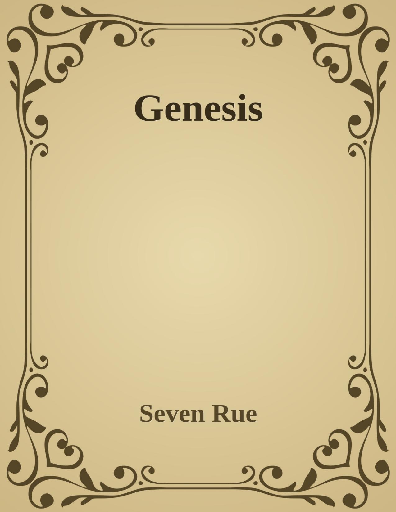 Genesis de Seven Rue, portada del libro