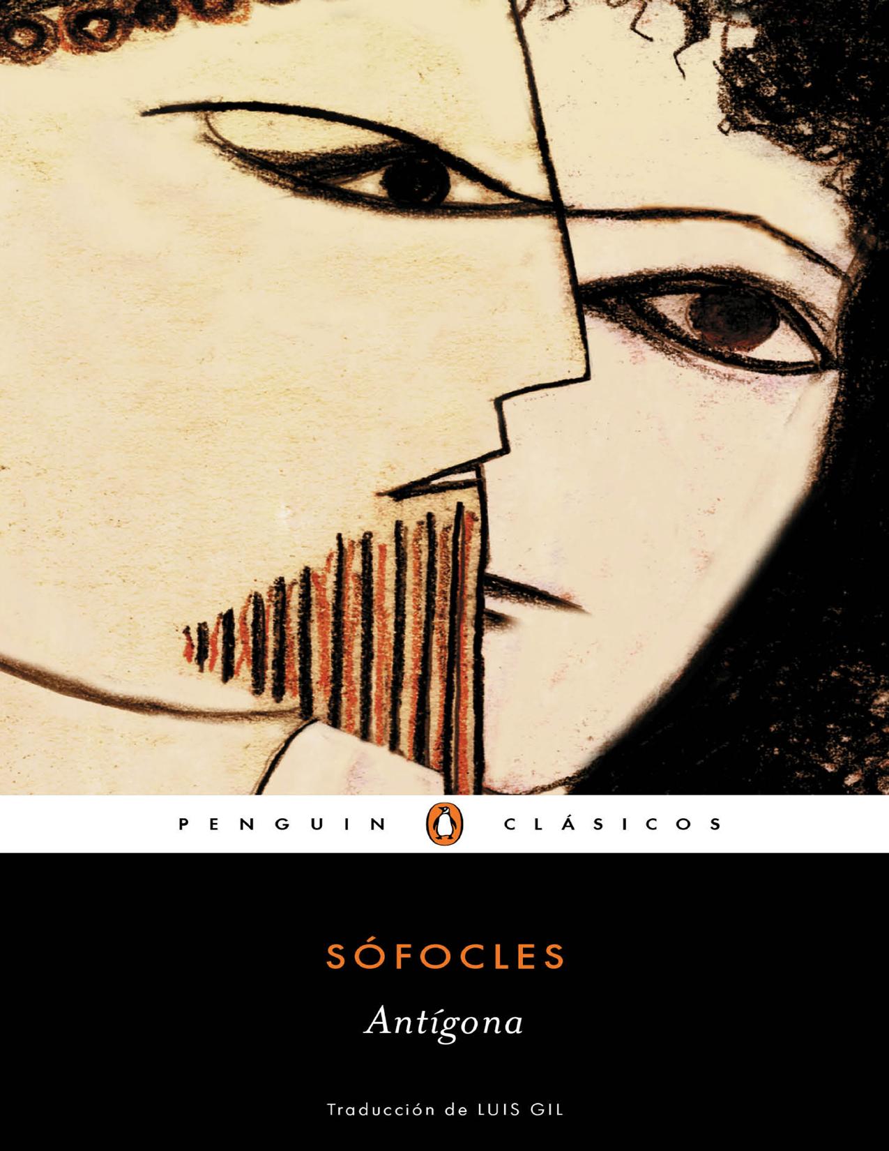 Antígona (Los mejores clásicos) de Sófocles, portada del libro