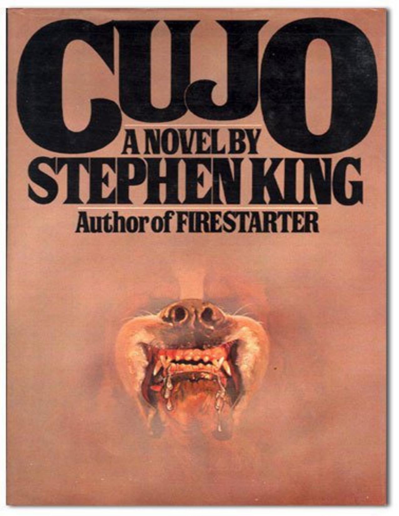Cujo de Stephen King, portada del libro