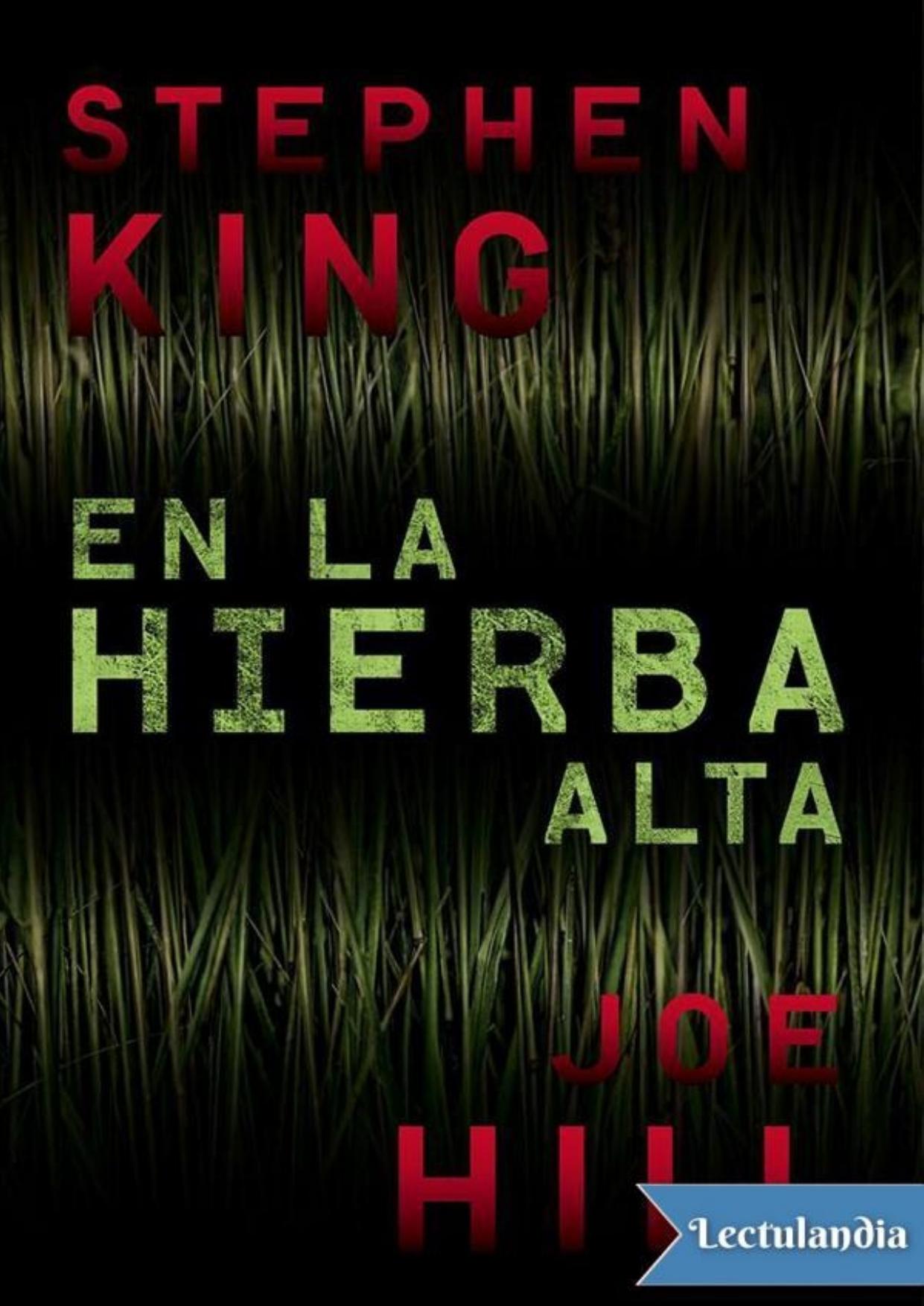 En la hierba alta de Stephen King, portada del libro