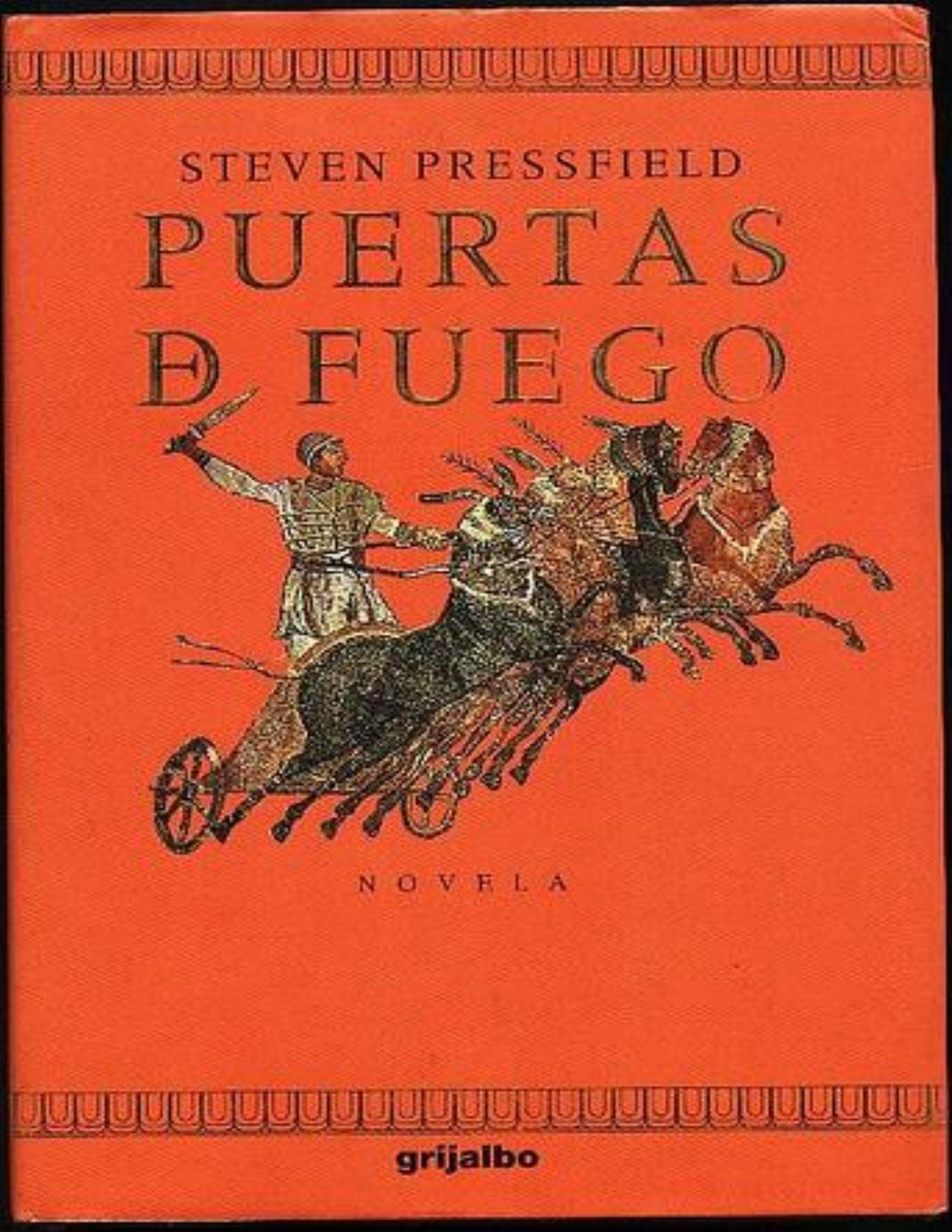 Puertas de fuego de Steven Pressfield, portada del libro