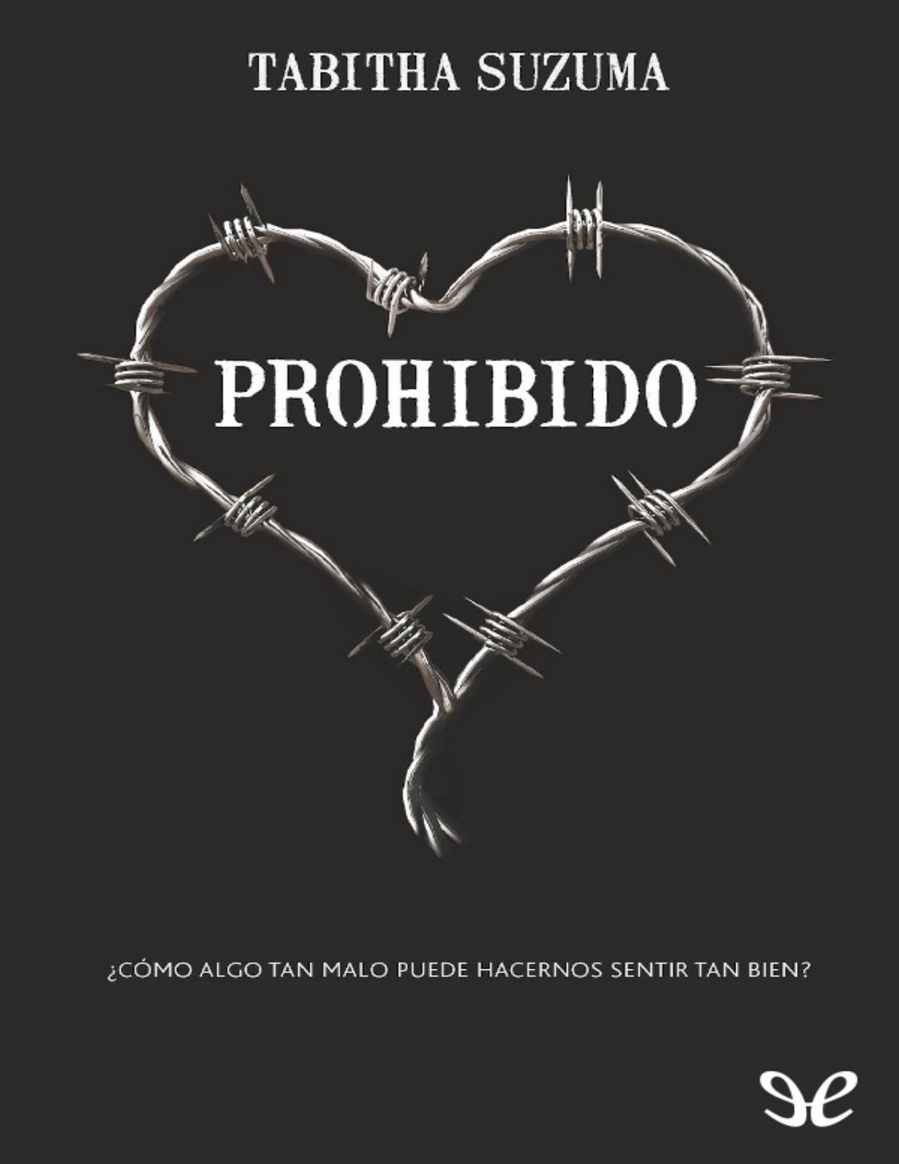 Prohibido de Tabitha Suzuma, portada del libro