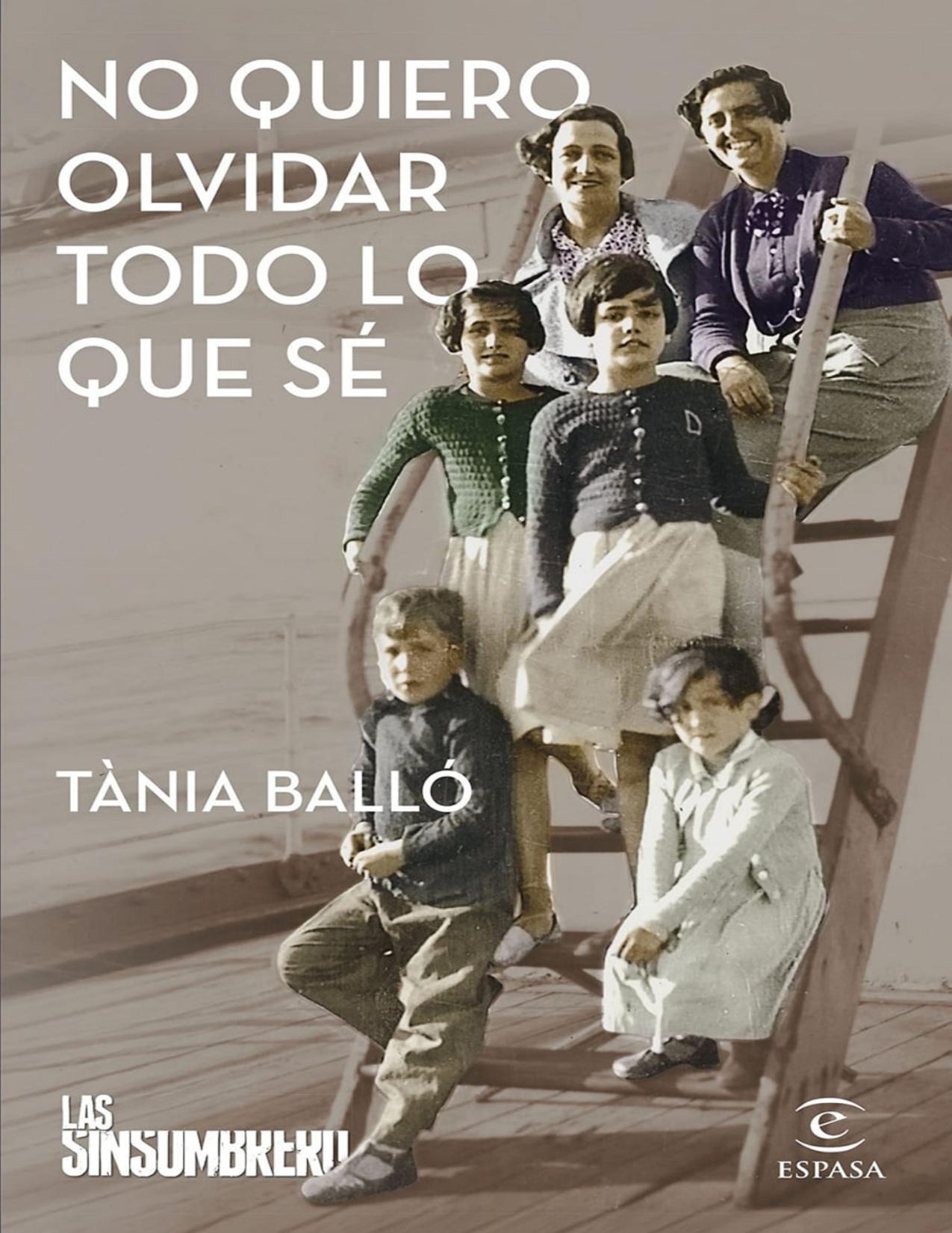 No quiero olvidar todo lo que sé de Tania Ballo, portada del libro