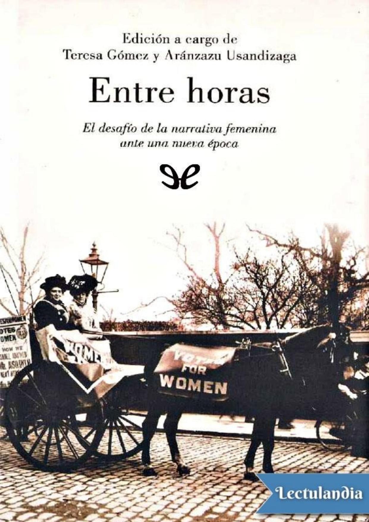 Entre horas de Teresa Gómez Reus, portada del libro