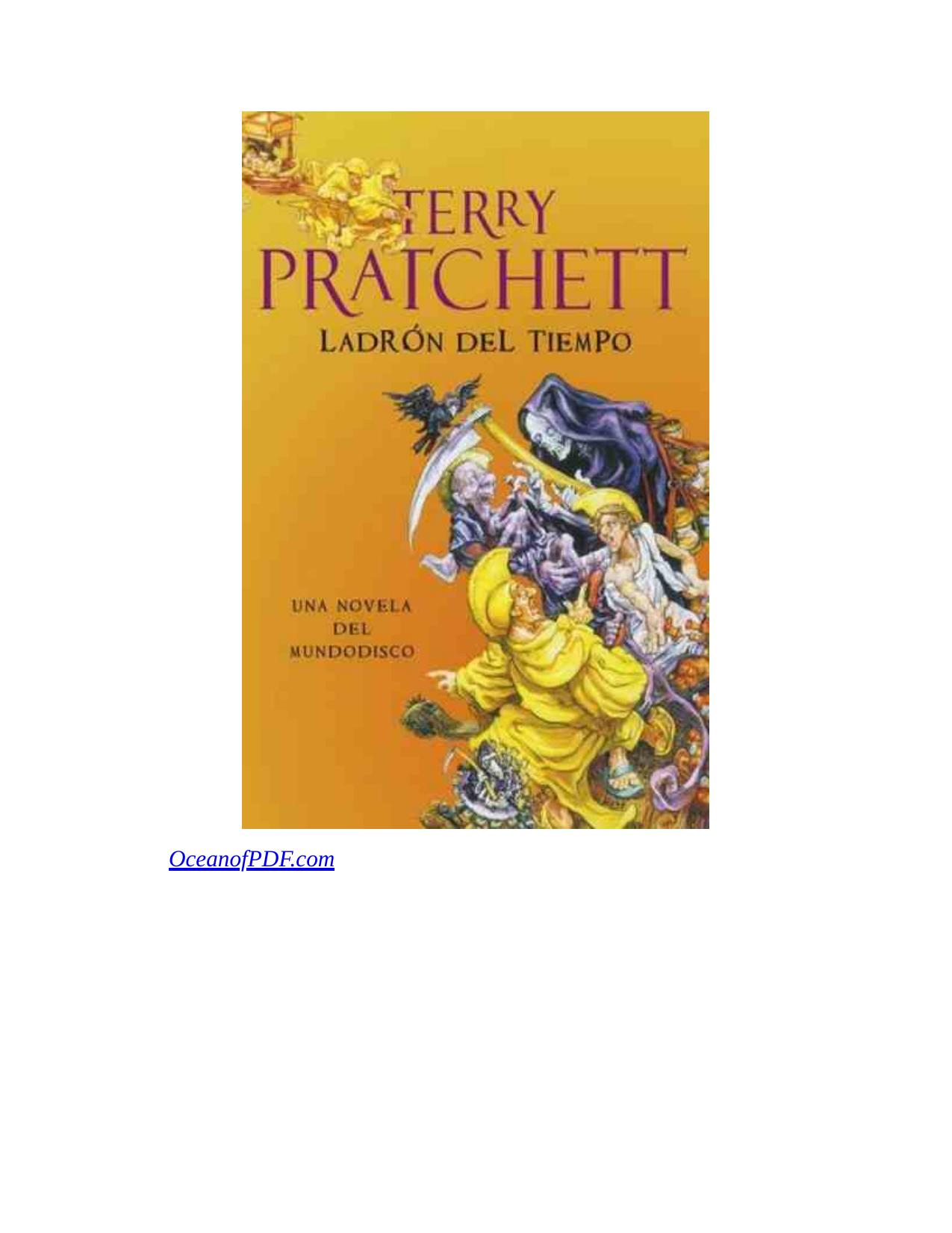 El ladron del tiempo de Terry Pratchett, portada del libro