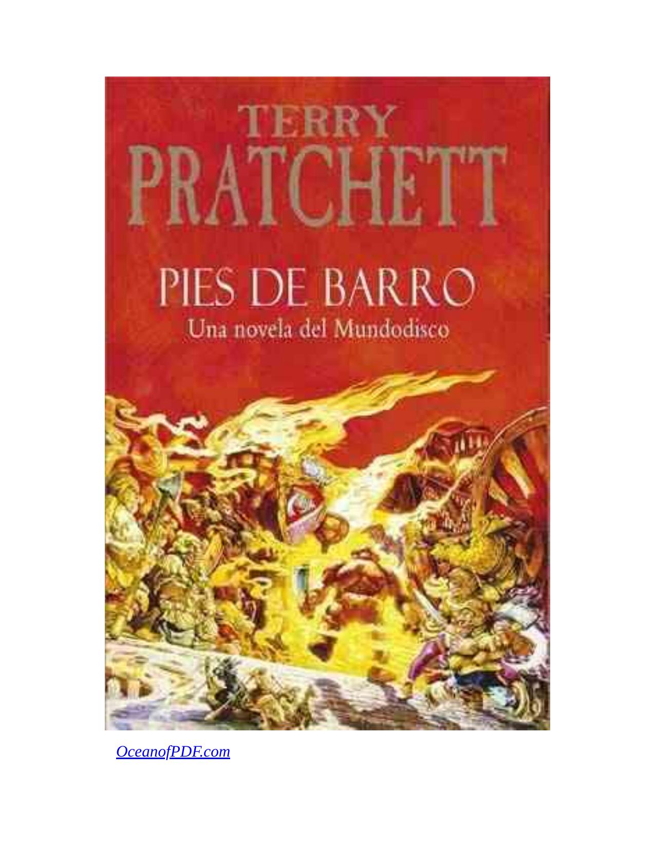 Pies de Barro de Terry Pratchett, portada del libro