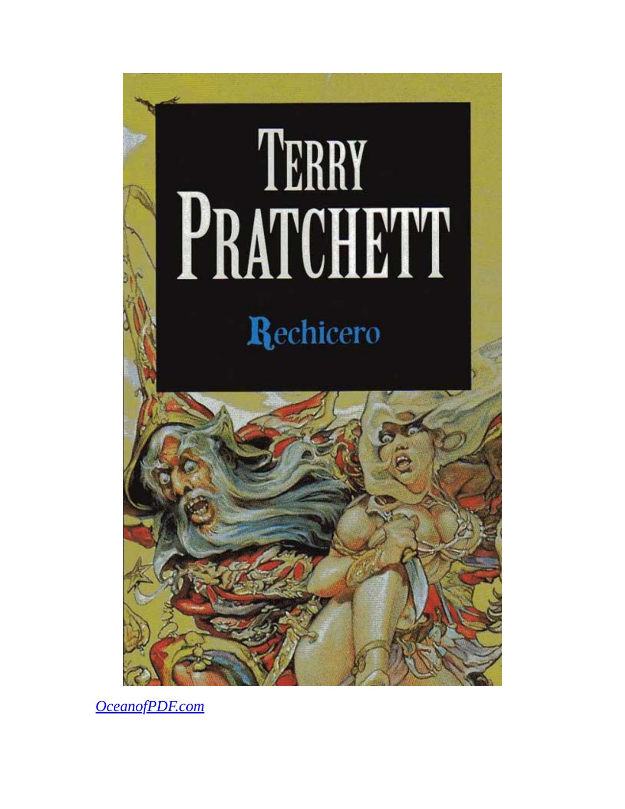 Rechicero de Terry Pratchett, portada del libro