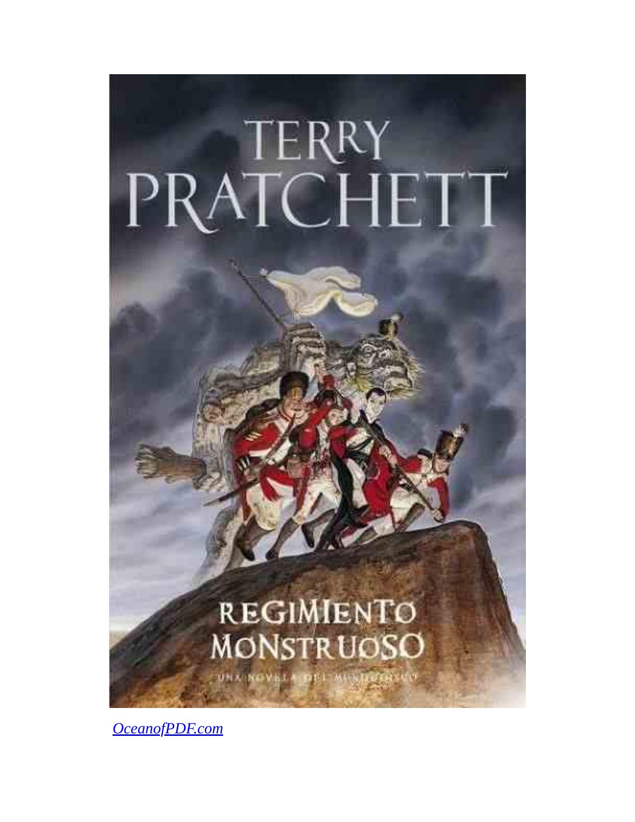 Regimiento monstruoso de Terry Pratchett, portada del libro