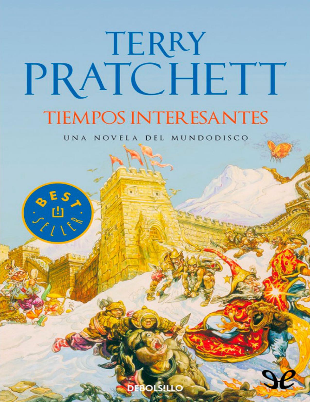 Tiempos interesantes de Terry Pratchett, portada del libro