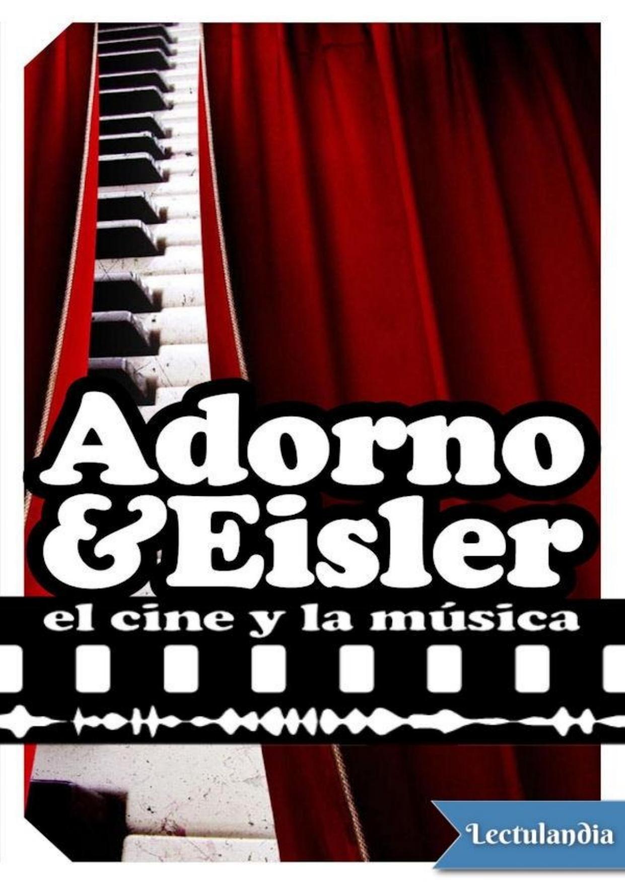 El cine y la música de Theodor W. Adorno, portada del libro