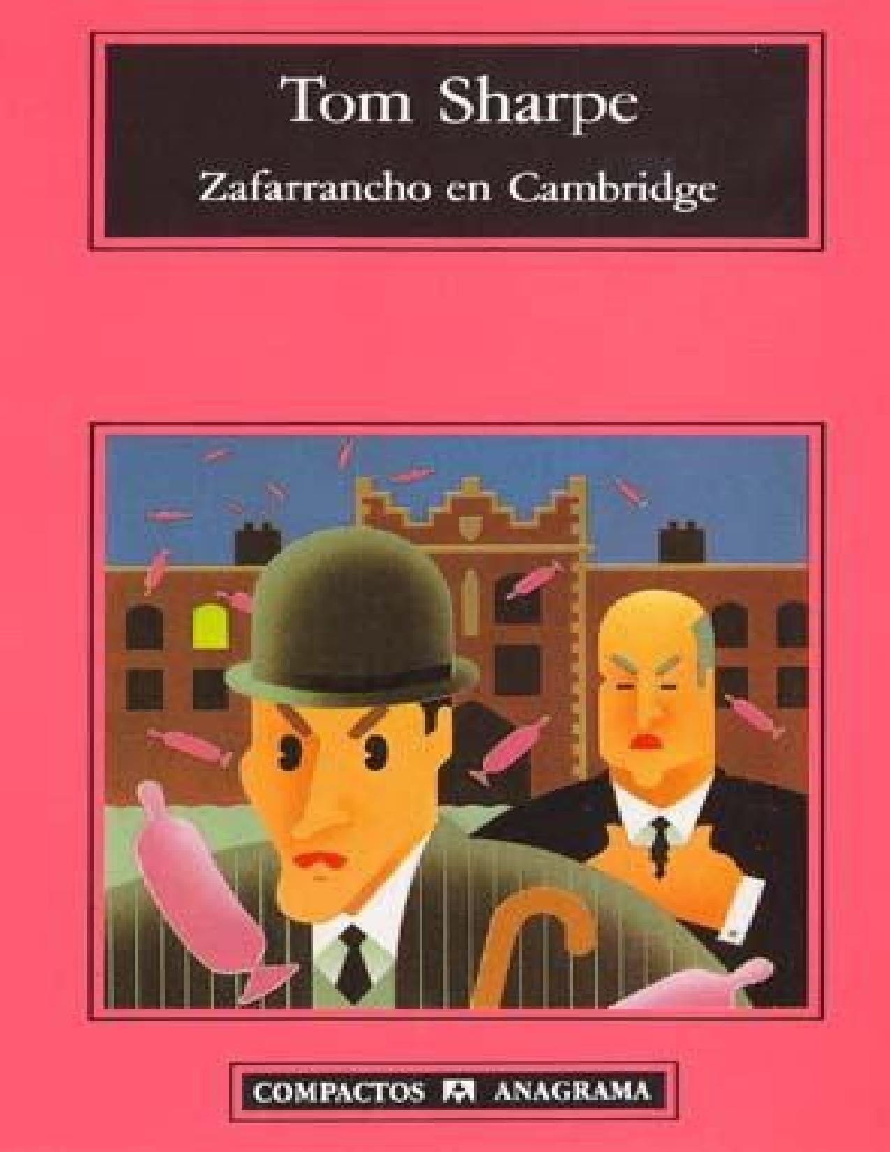 Zafarrancho en Cambridge de Tom Sharpe, portada del libro