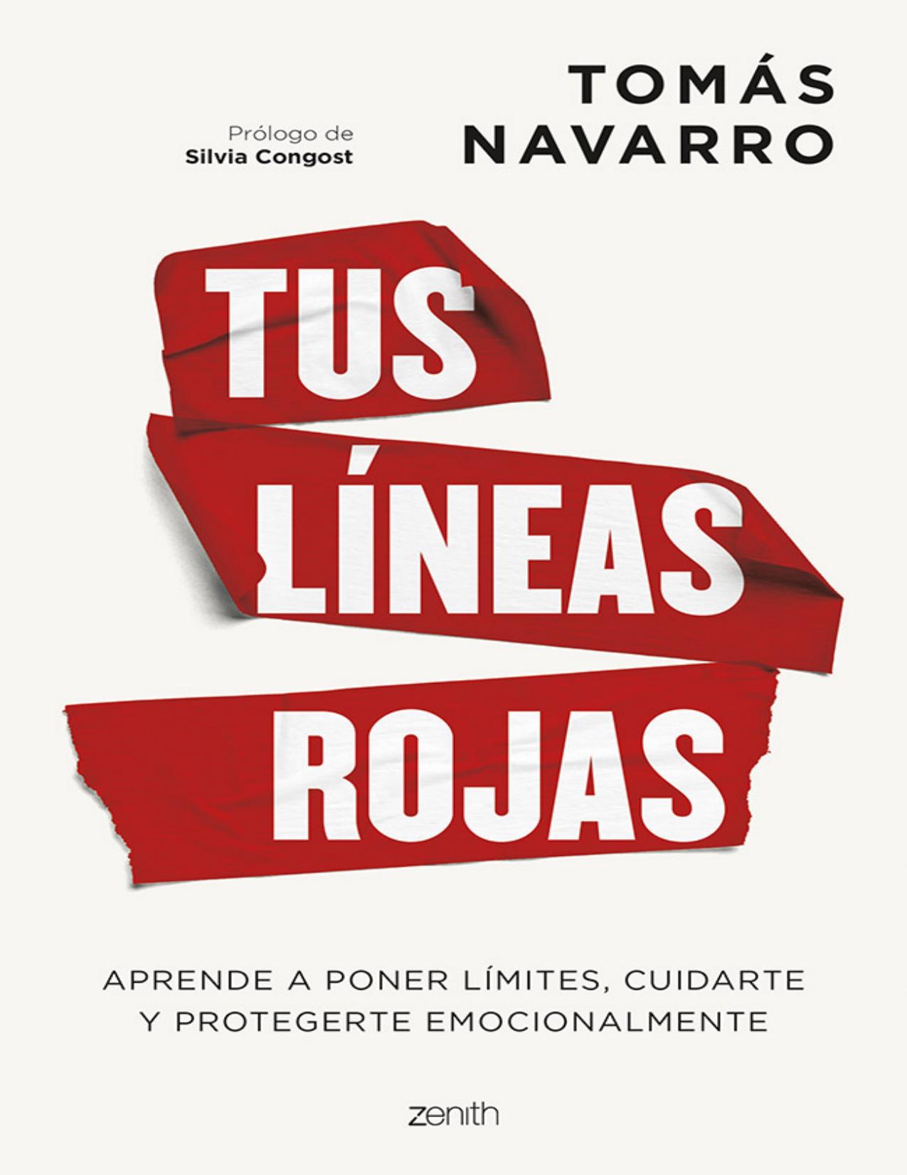 Tus líneas rojas de Tomas Navarro, portada del libro